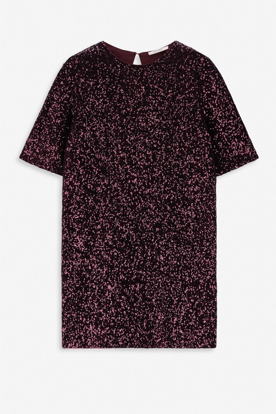 Paillettenkleid - dunkelbraun