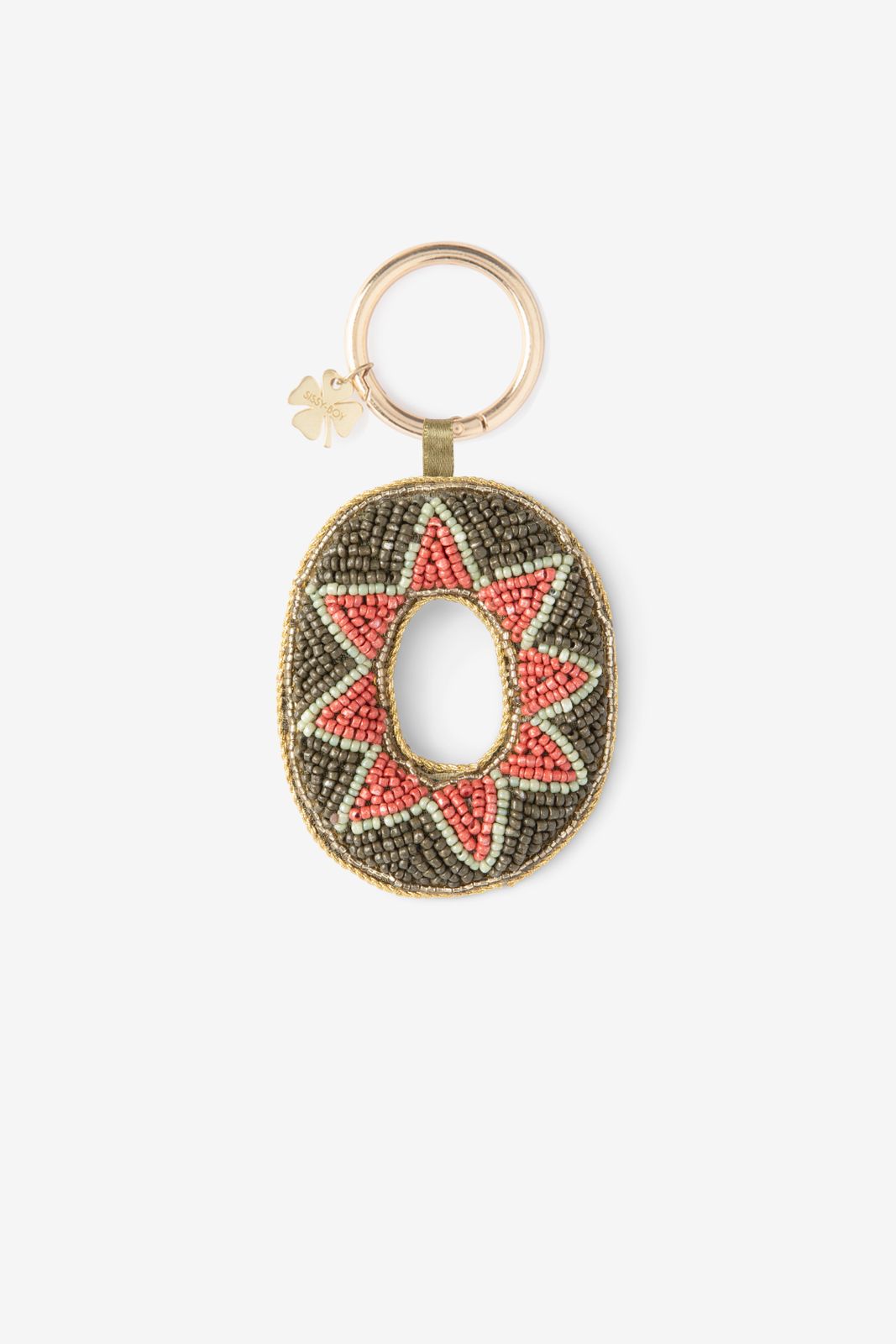 Taschen-Charm Buchstabe O - dunkelgrün