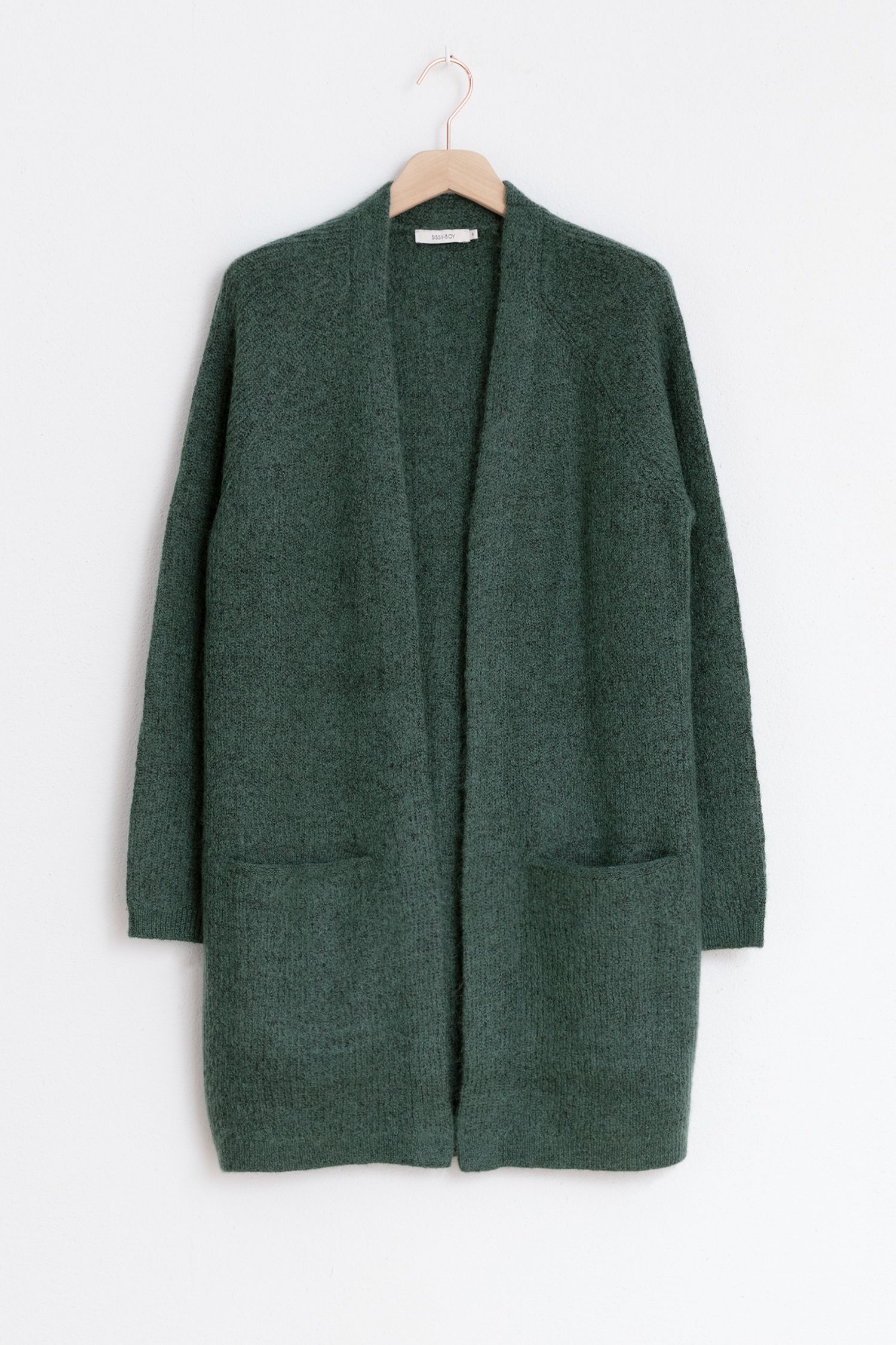 lange groene dames vesten