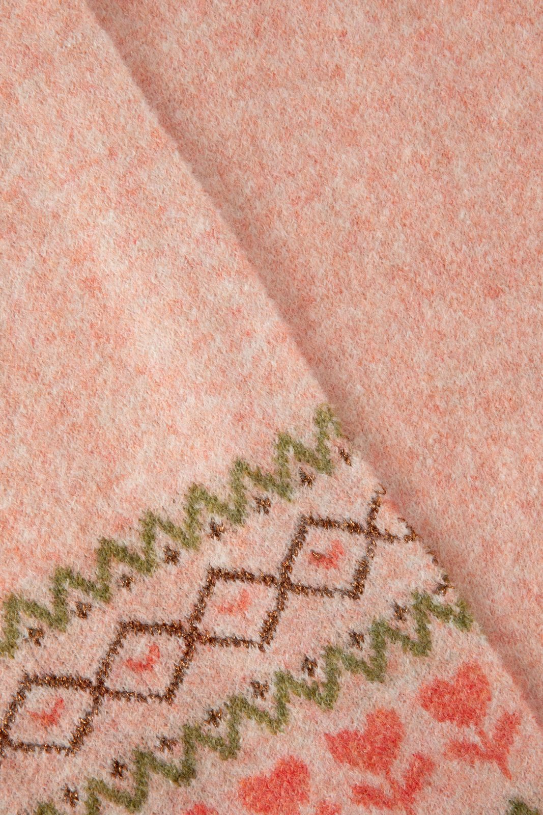 Écharpe avec imprimé jacquard - rose clair