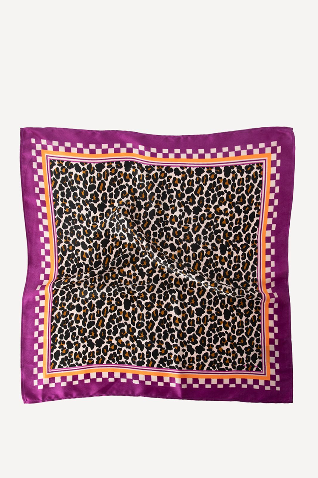 Foulard imprimé léopard - violet