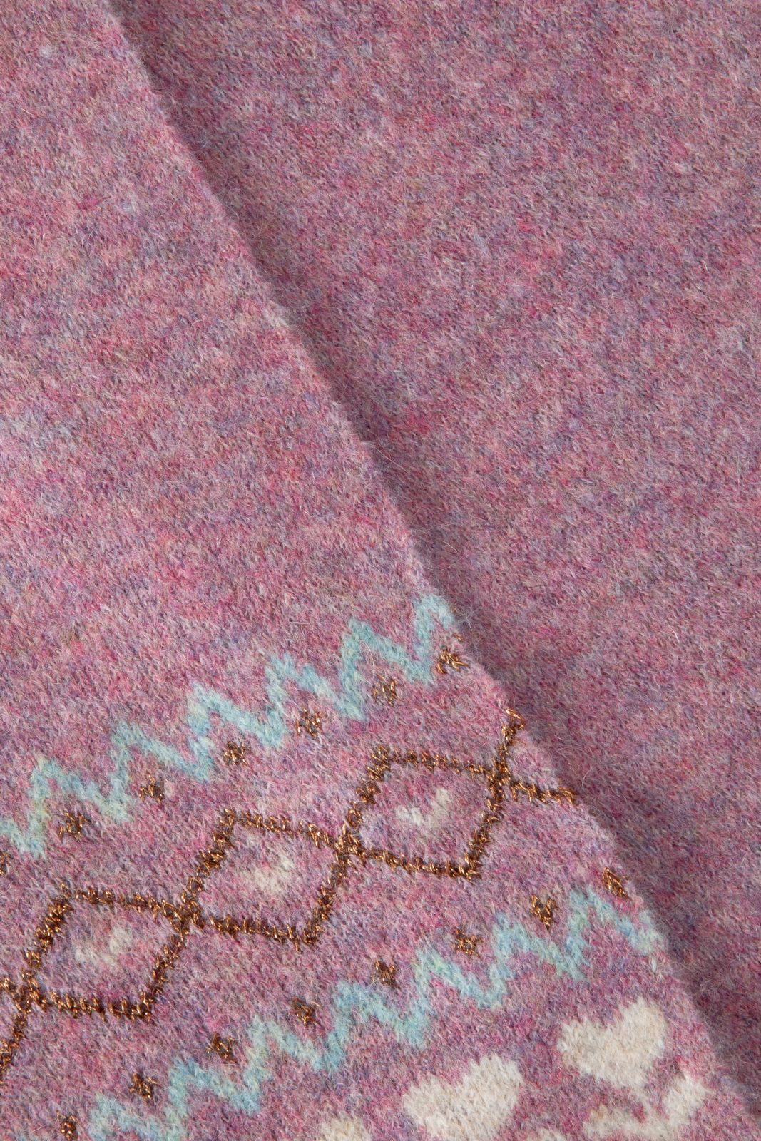 Écharpe avec imprimé jacquard - violet