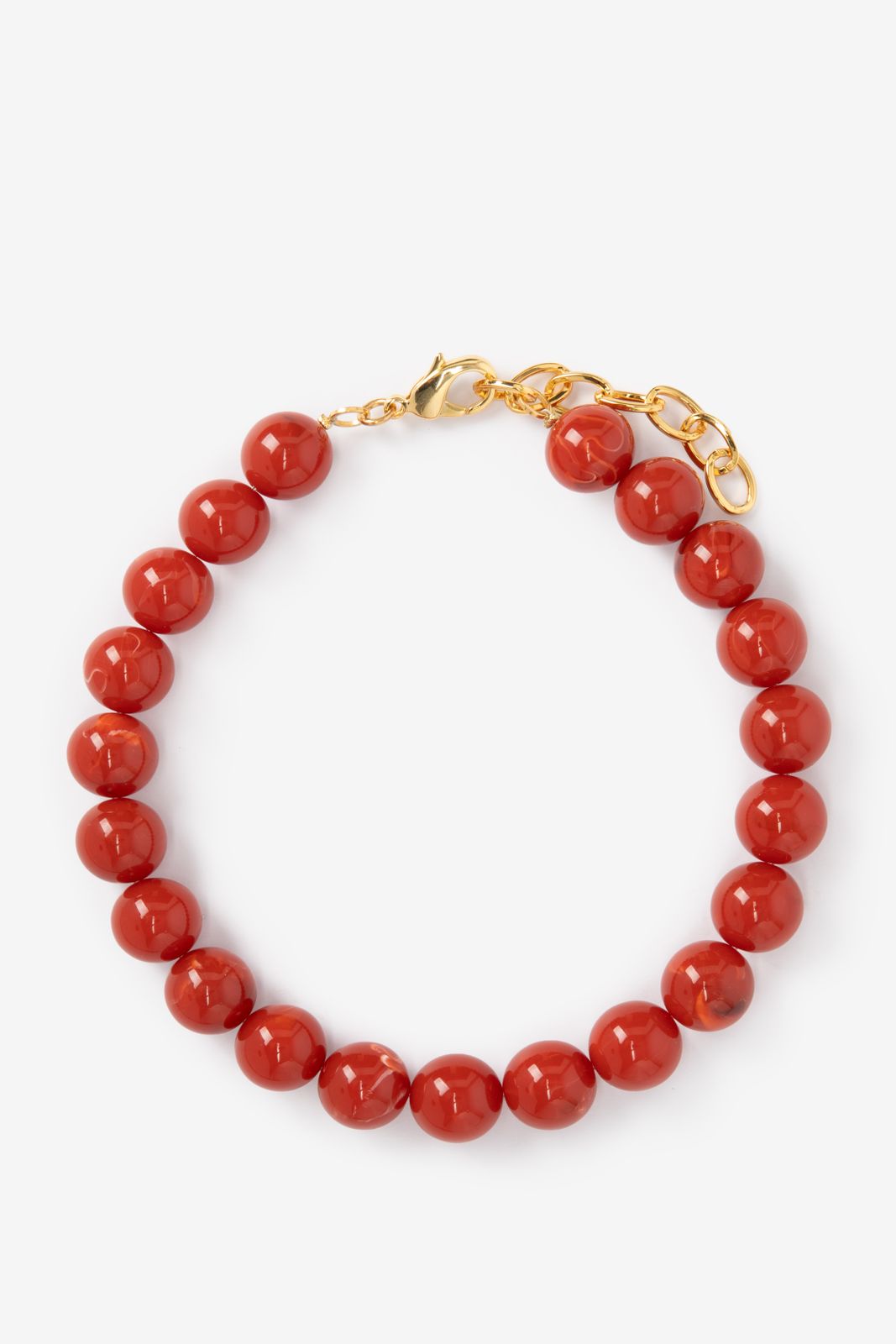 Perlenkette aus Resin - rosa