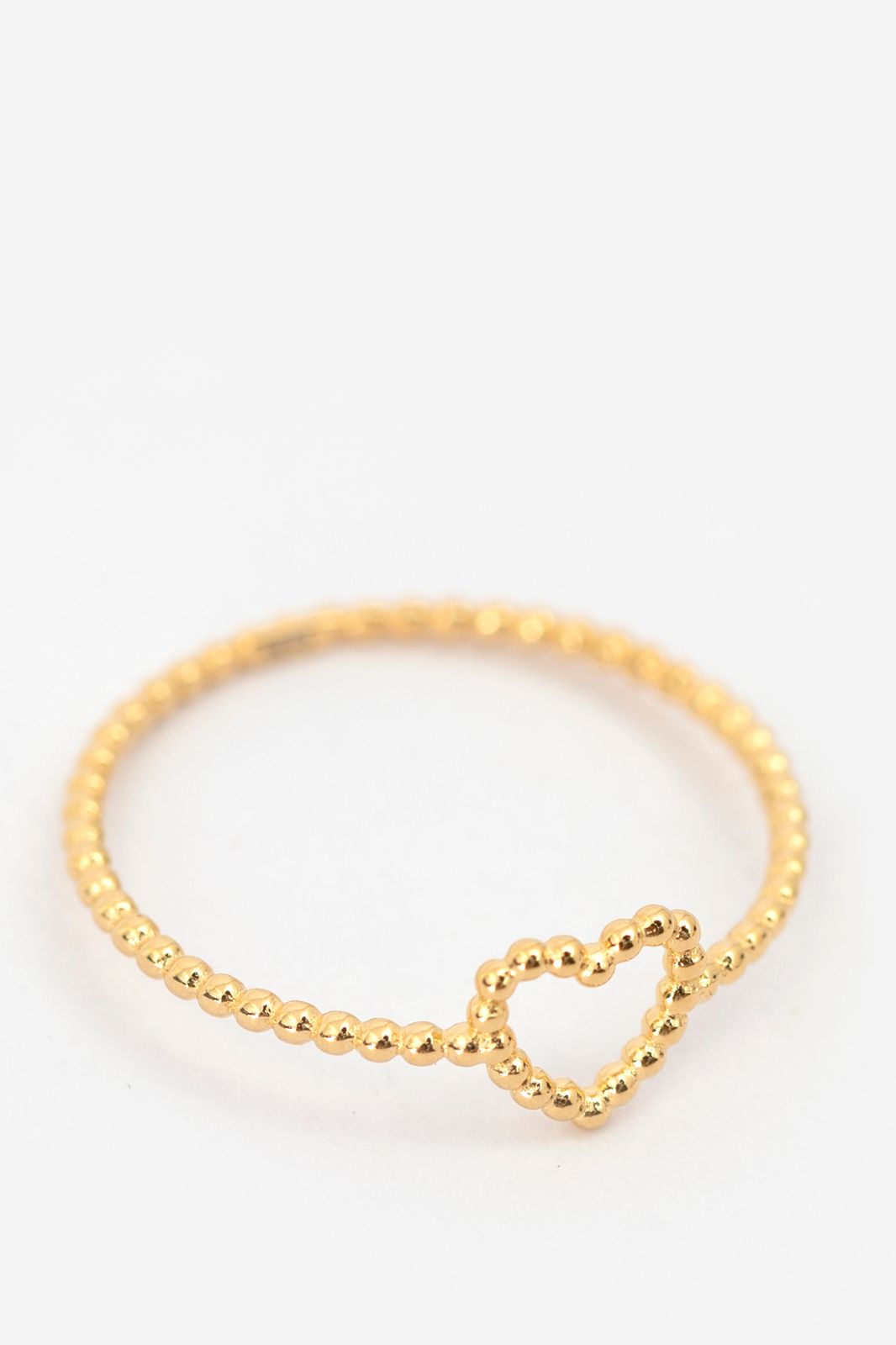 Gold-plated Ring mit Herz
