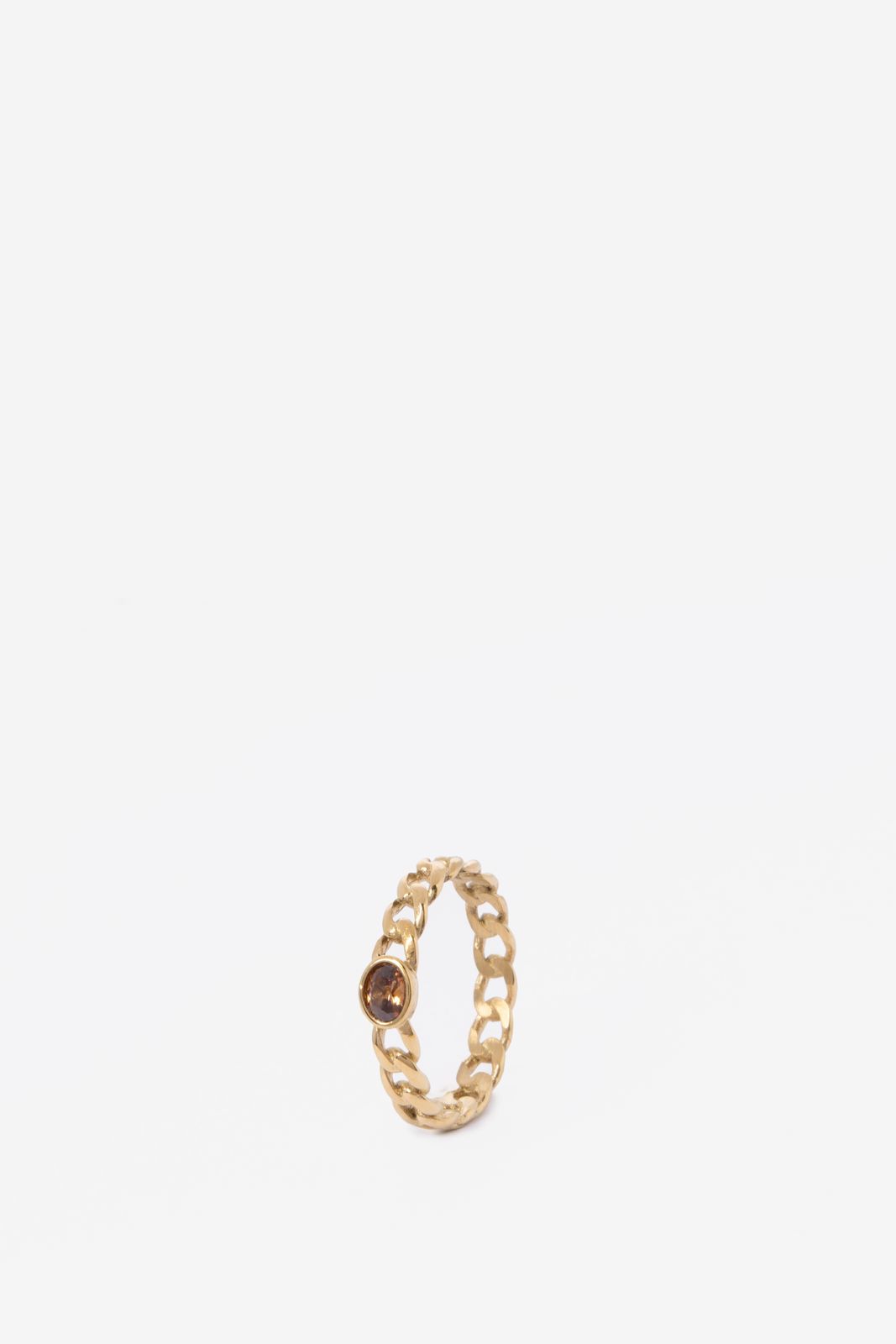 Gold-plated Ring in Glieder-Optik