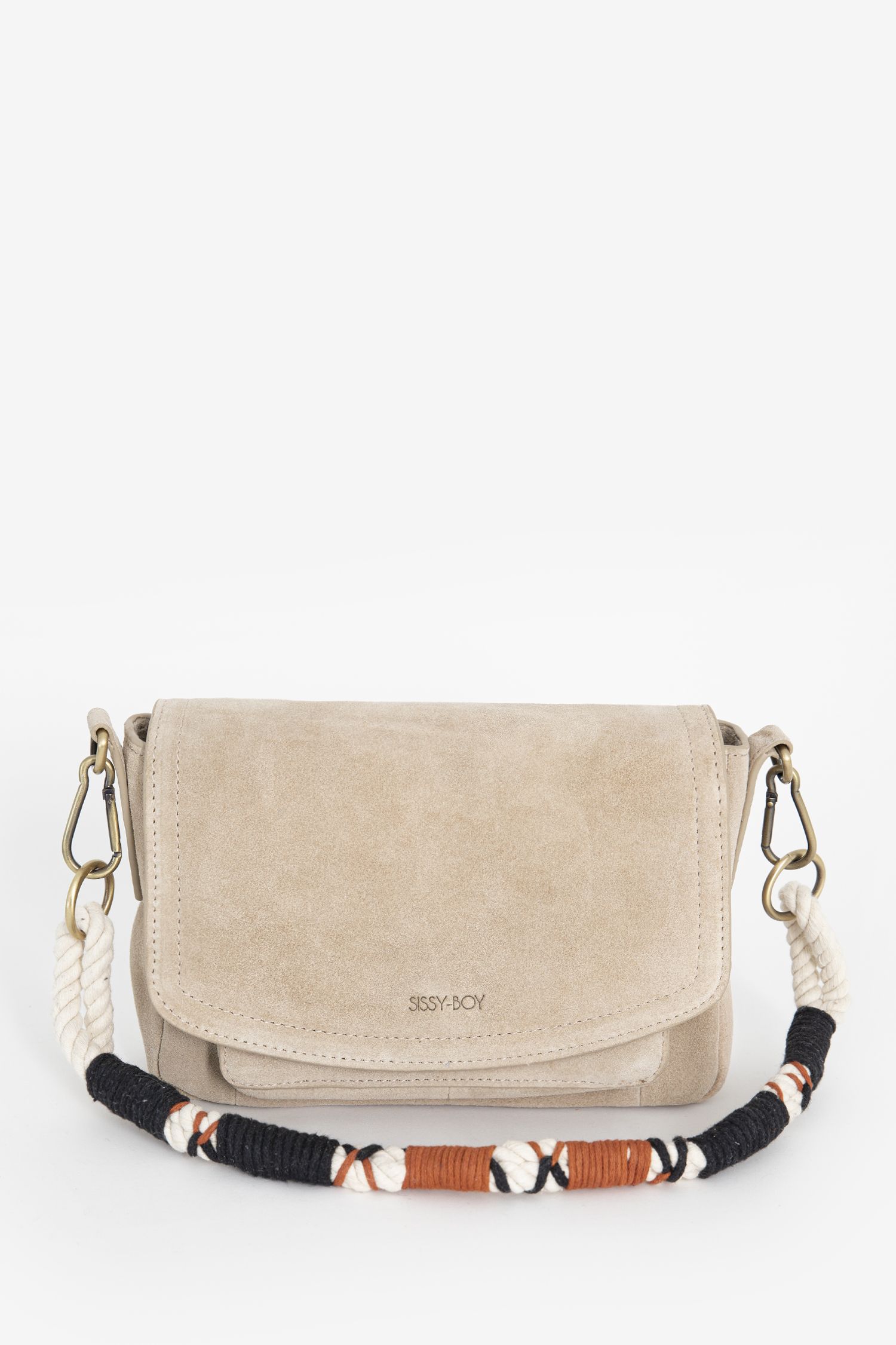 Suede cross body tas met touw strap Dames Sissy Boy