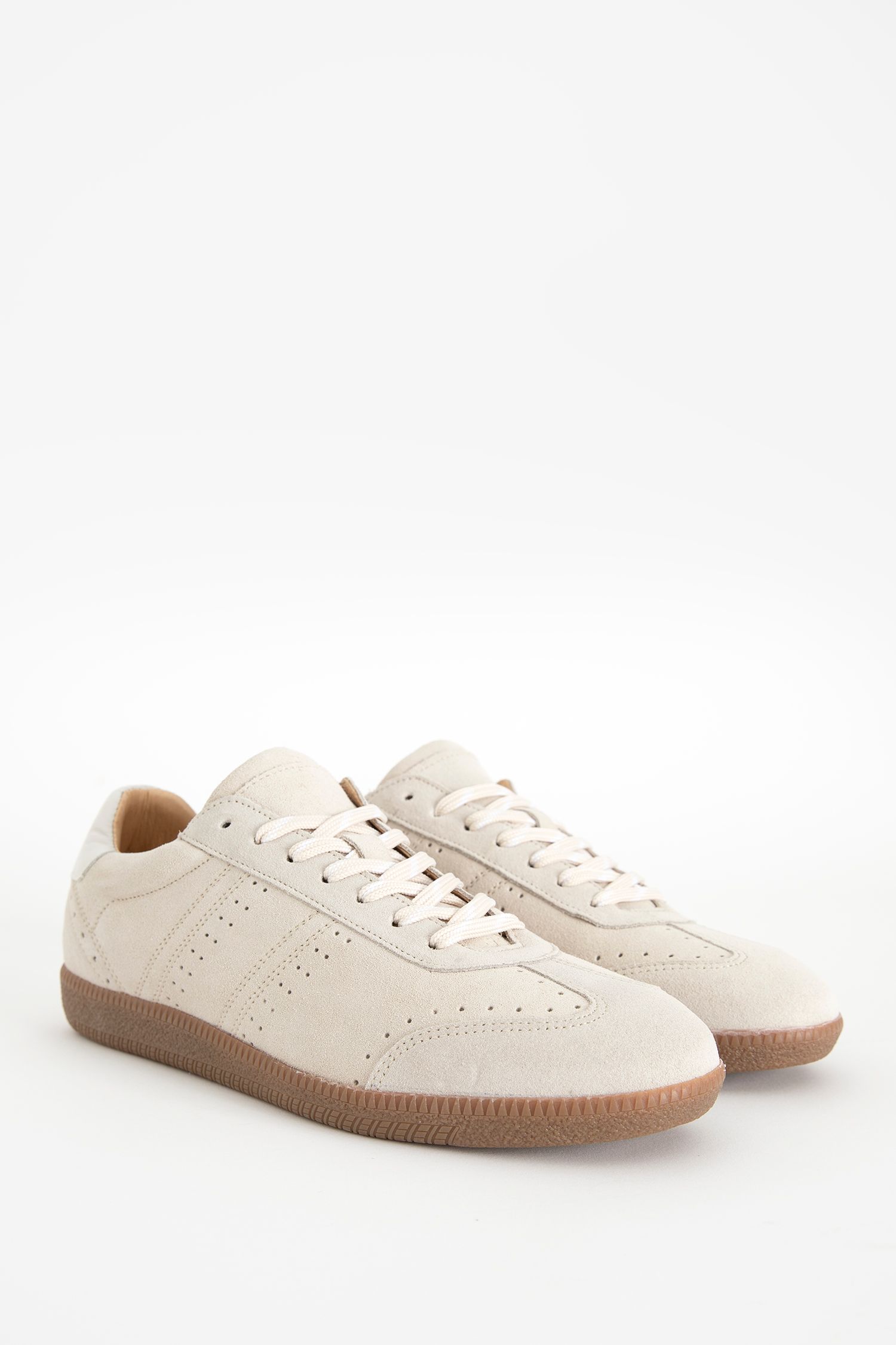 Beige lage su de sneakers met gum zool Dames Sissy Boy