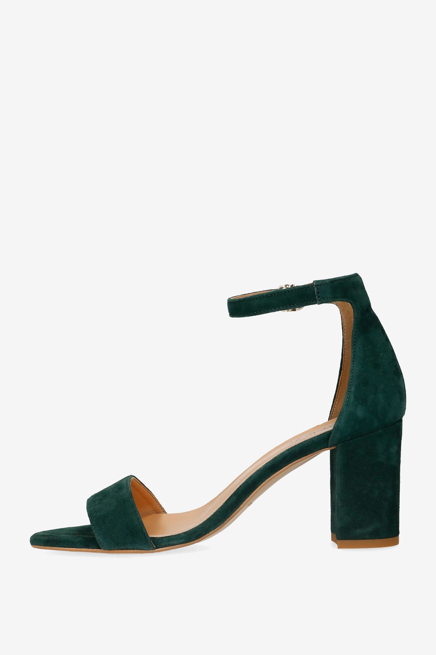 Donkergroene sandalen met hak - Dames | Sissy-Boy
