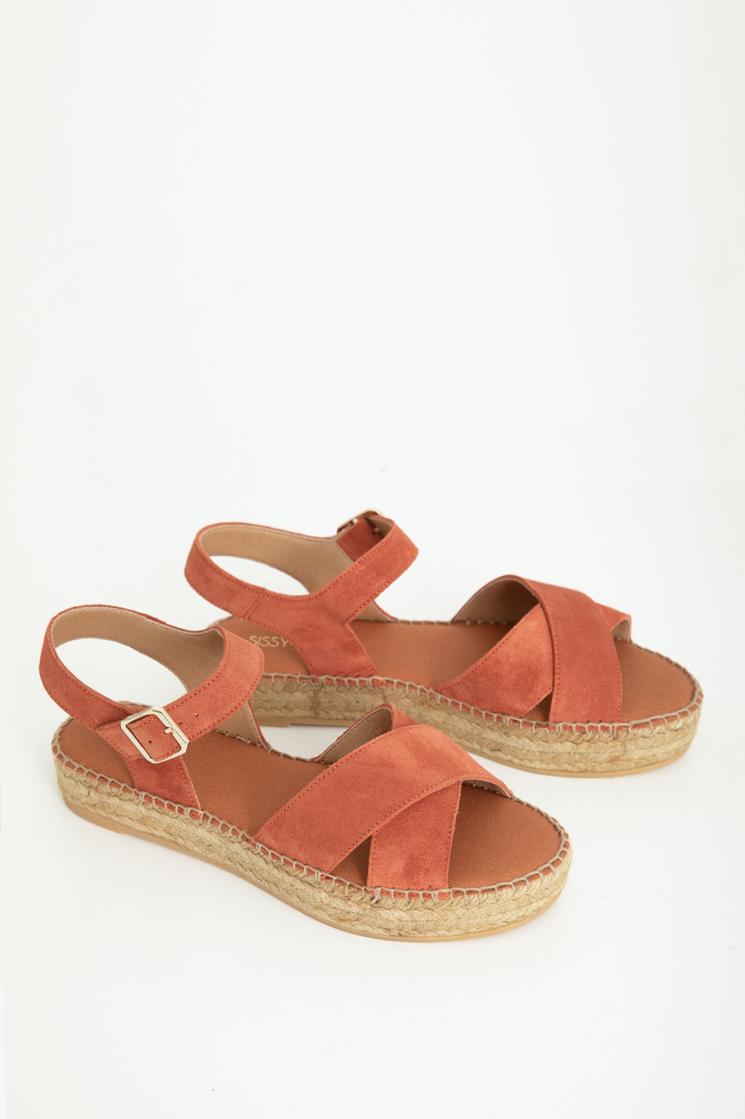 Rode Boho Wikkel Sandalen met Plateau - Uwantisell.nl