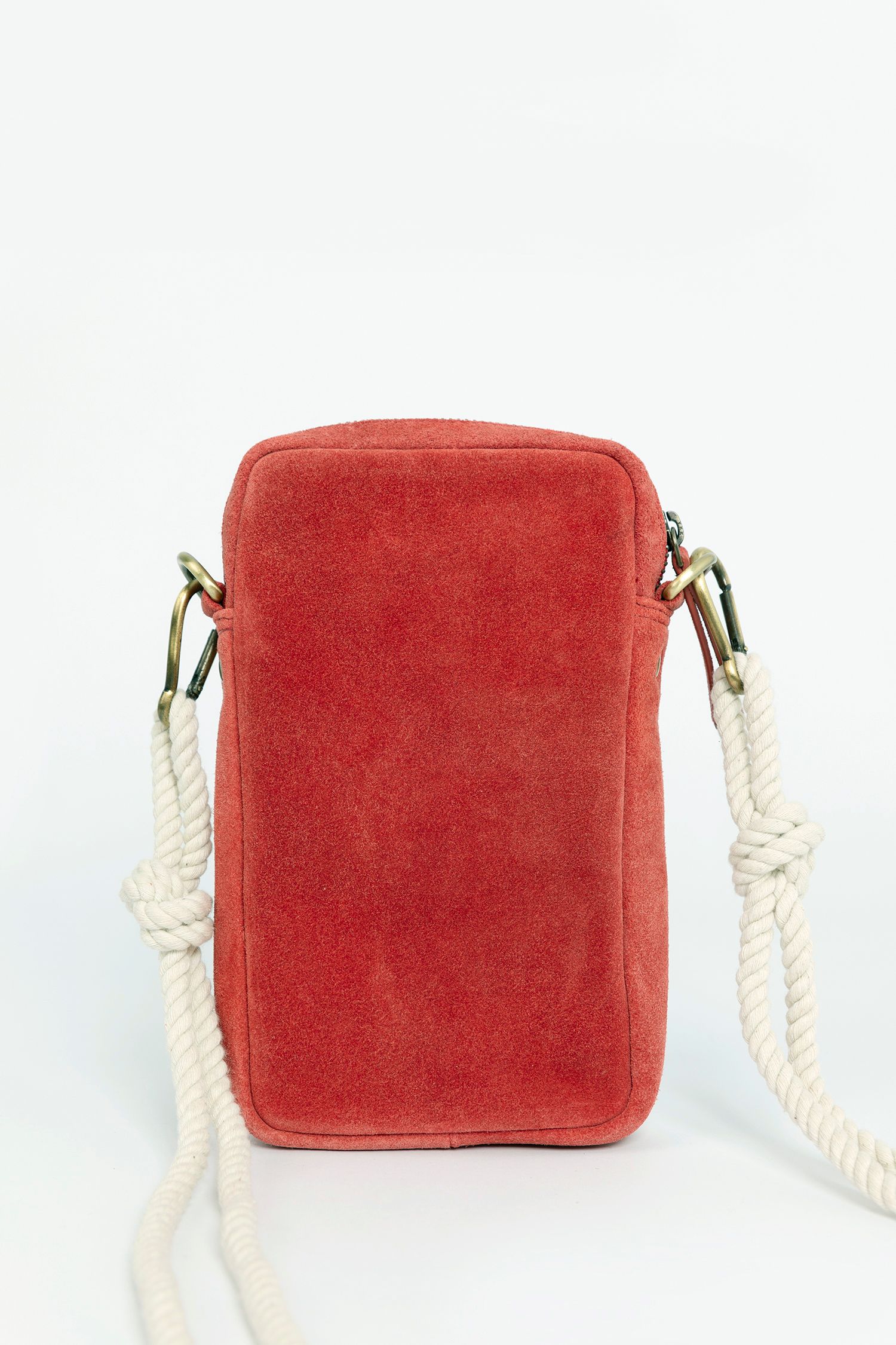 Rood suede crossbody tasje met koord Dames Sissy Boy