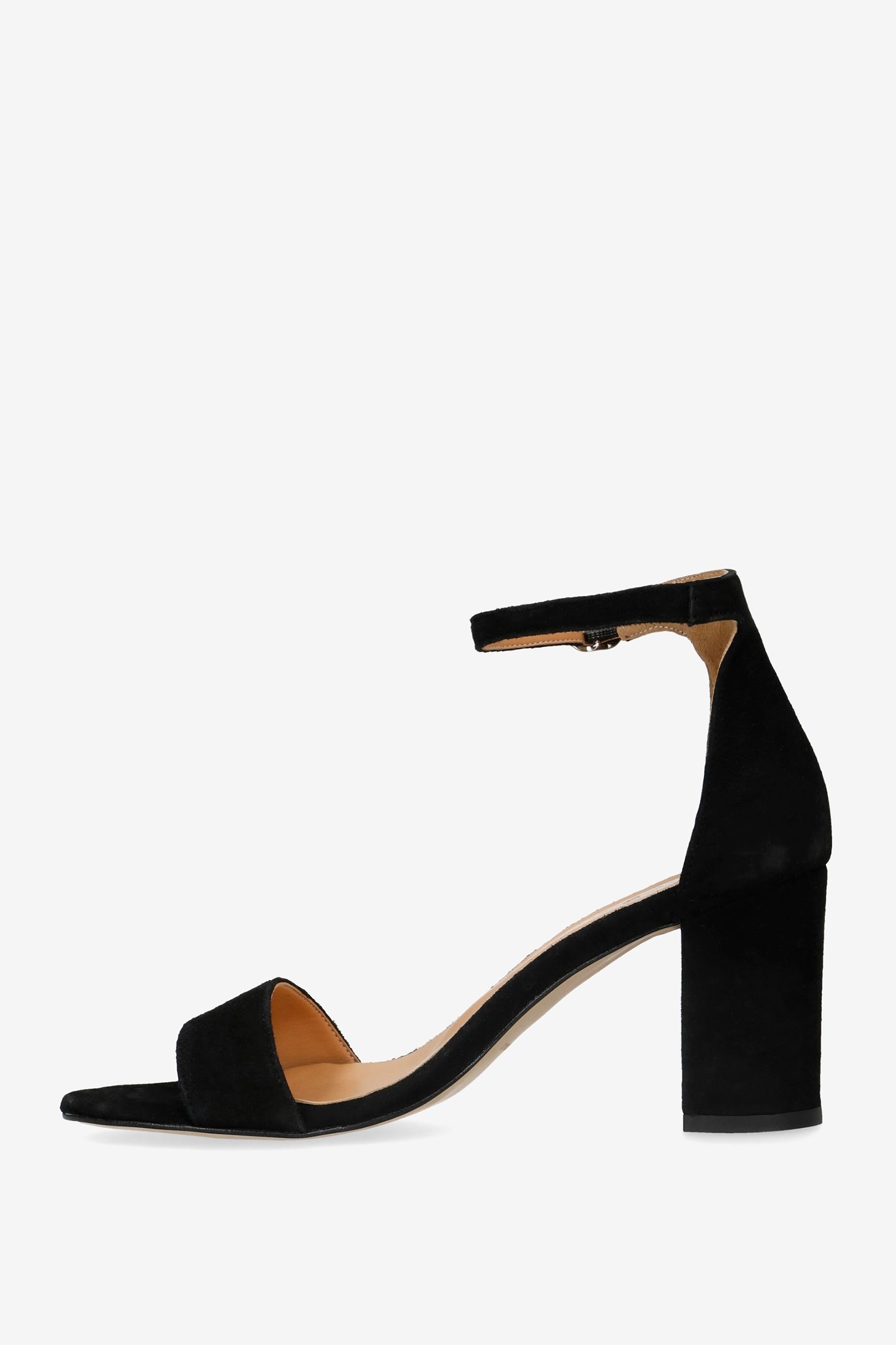 Zwarte sandalen met hak