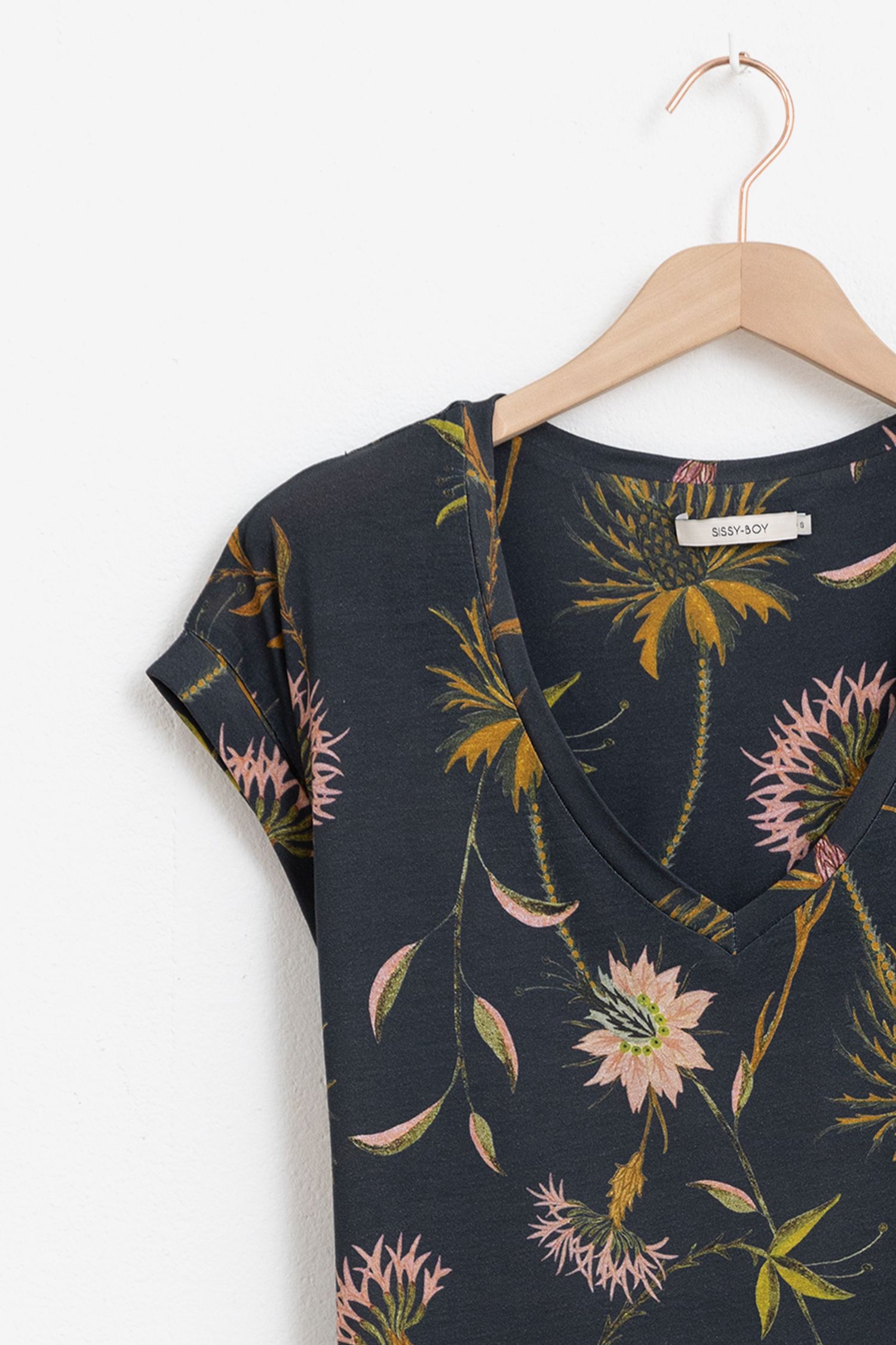 Dames t best sale shirt met print