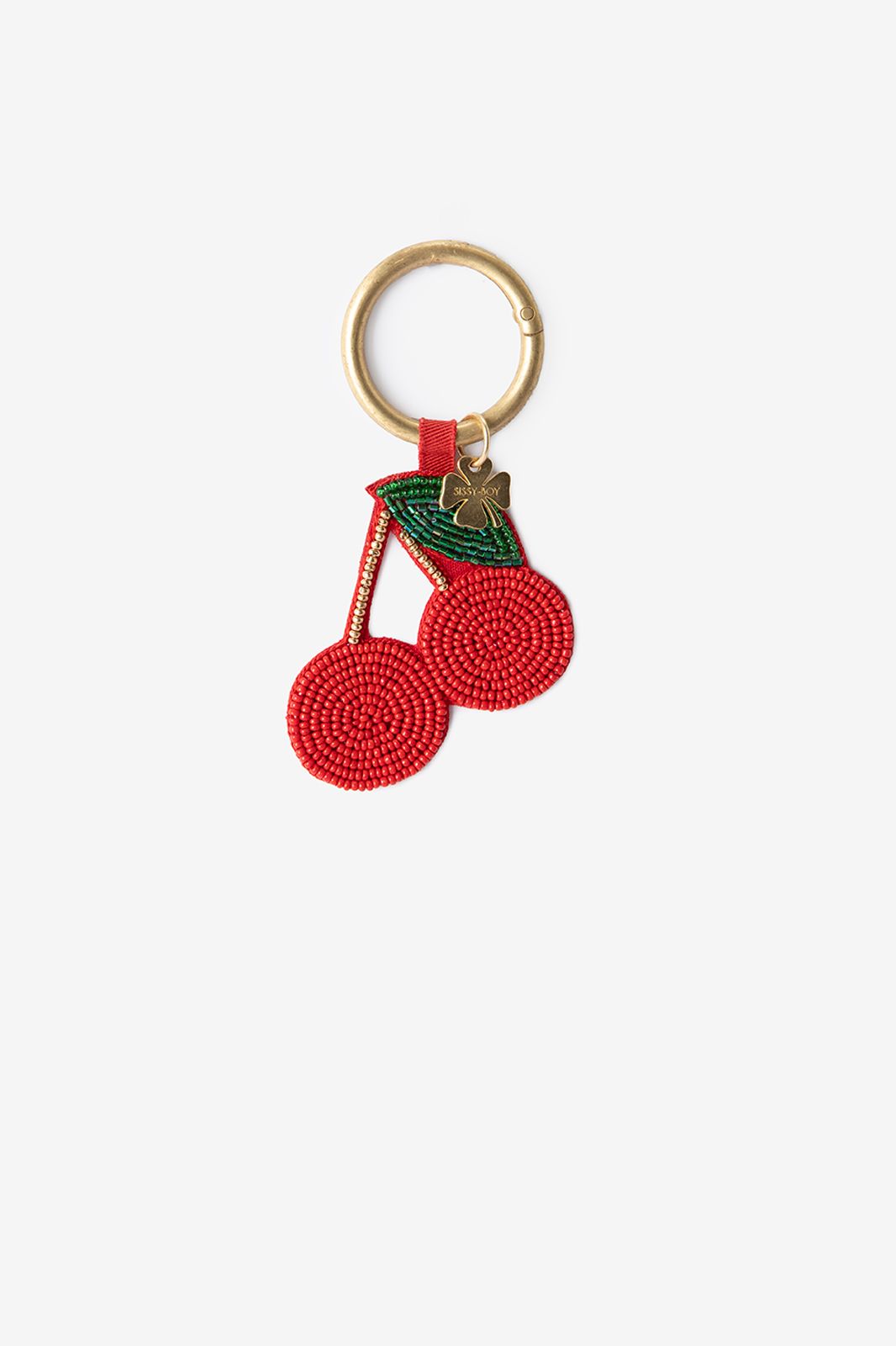 Charm de sac avec cerises - rouge