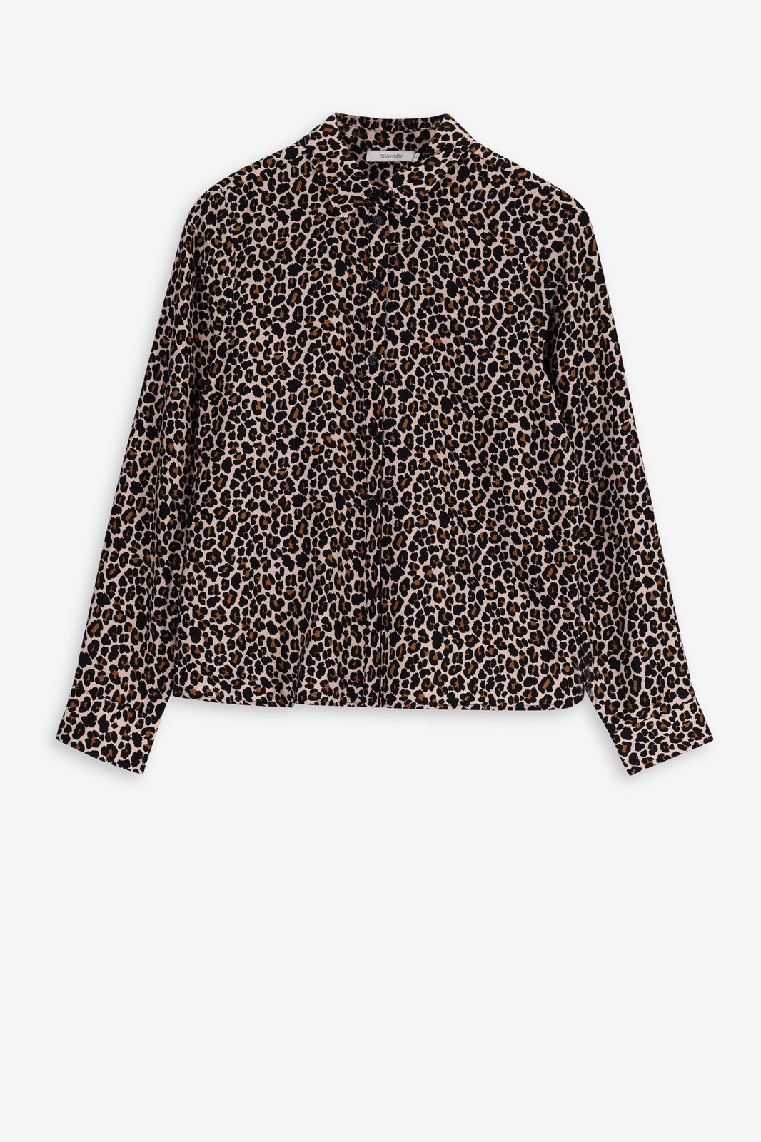 Blouse avec imprimé léopard - marron