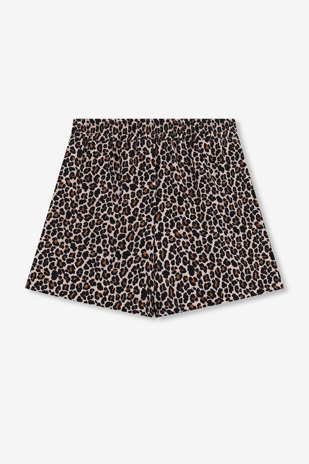 Short avec imprimé léopard - marron