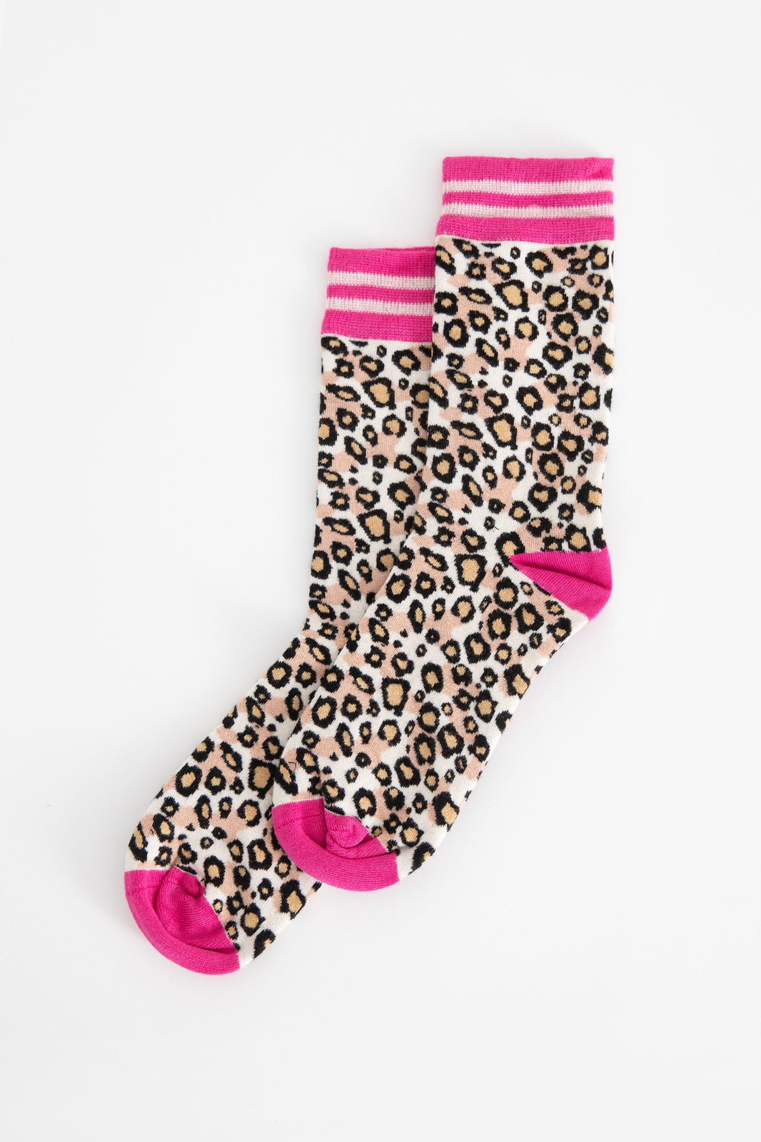 Roze sokken met luipaarddessin - Dames | Sissy-Boy