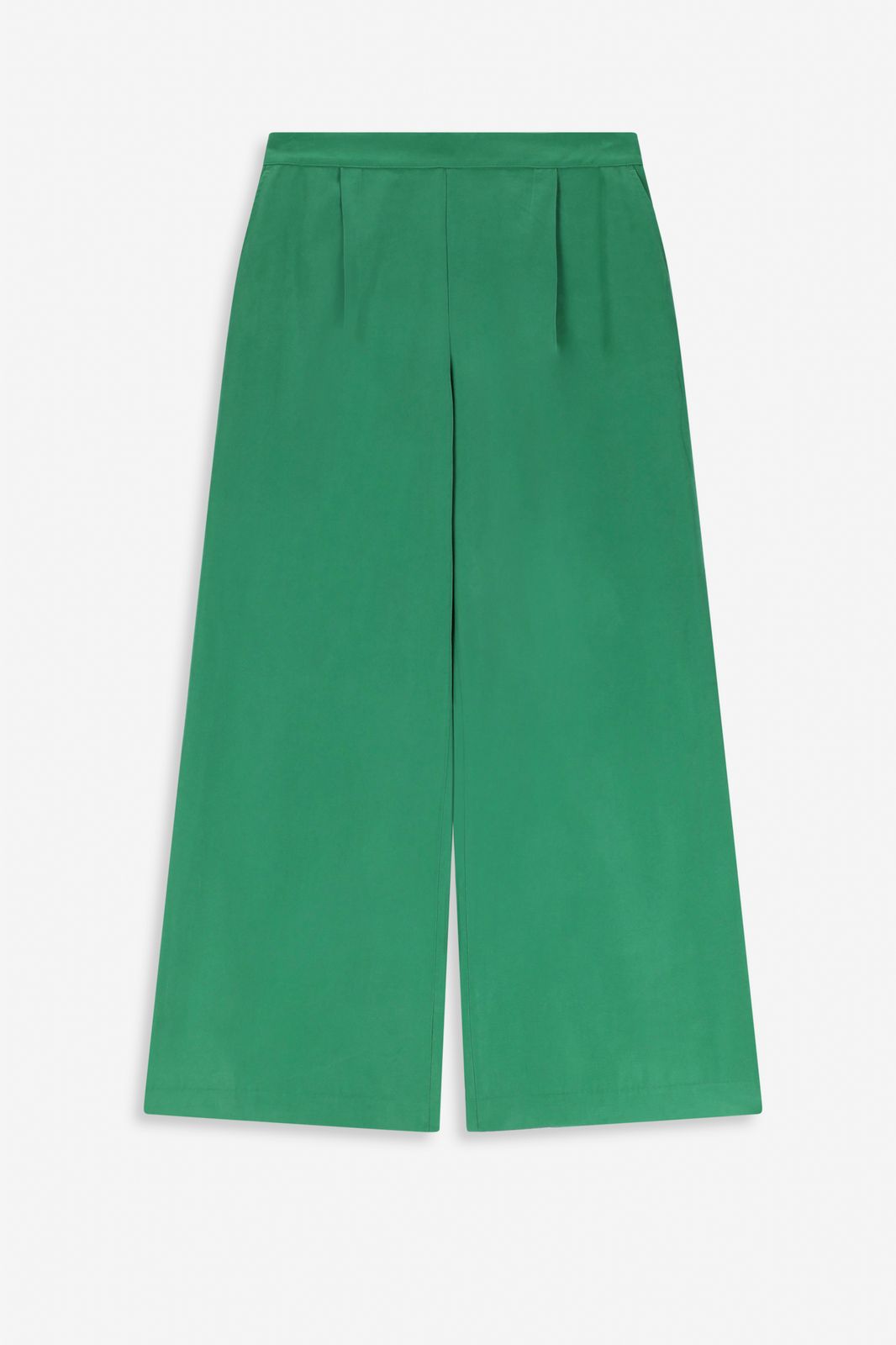 Pantalon large - vert