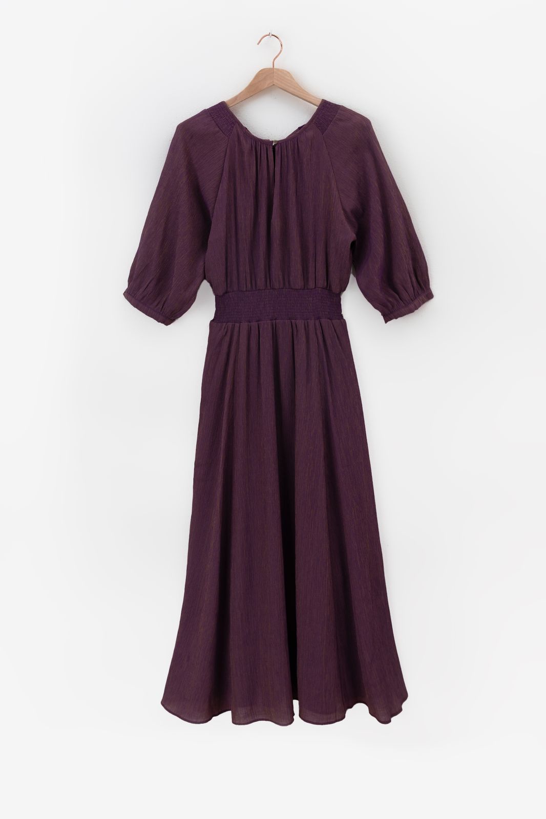 Robe longue dos nu - violet