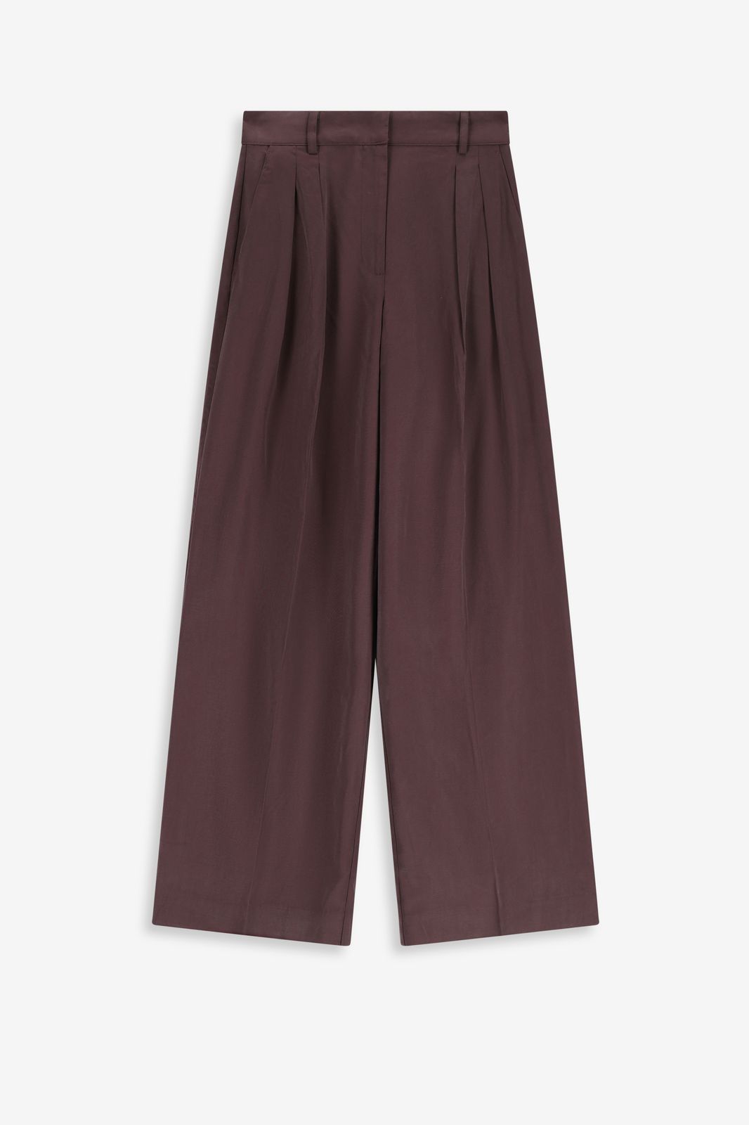 Pantalon large - violet foncé