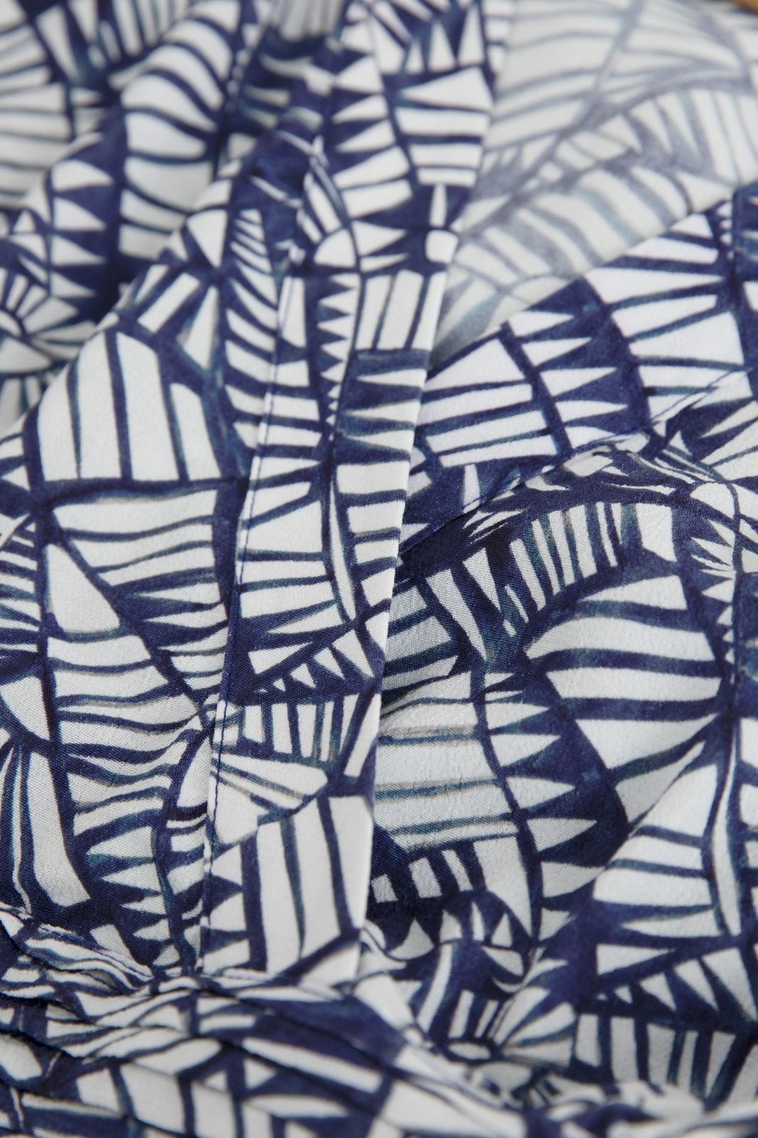 Kimono-Kleid mit Allover-Print - dunkelblau