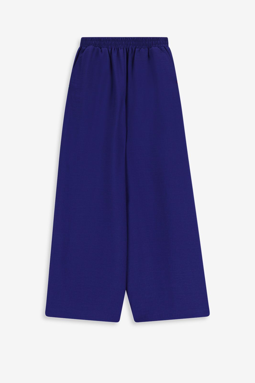Weite Stoffhose - dunkelblau