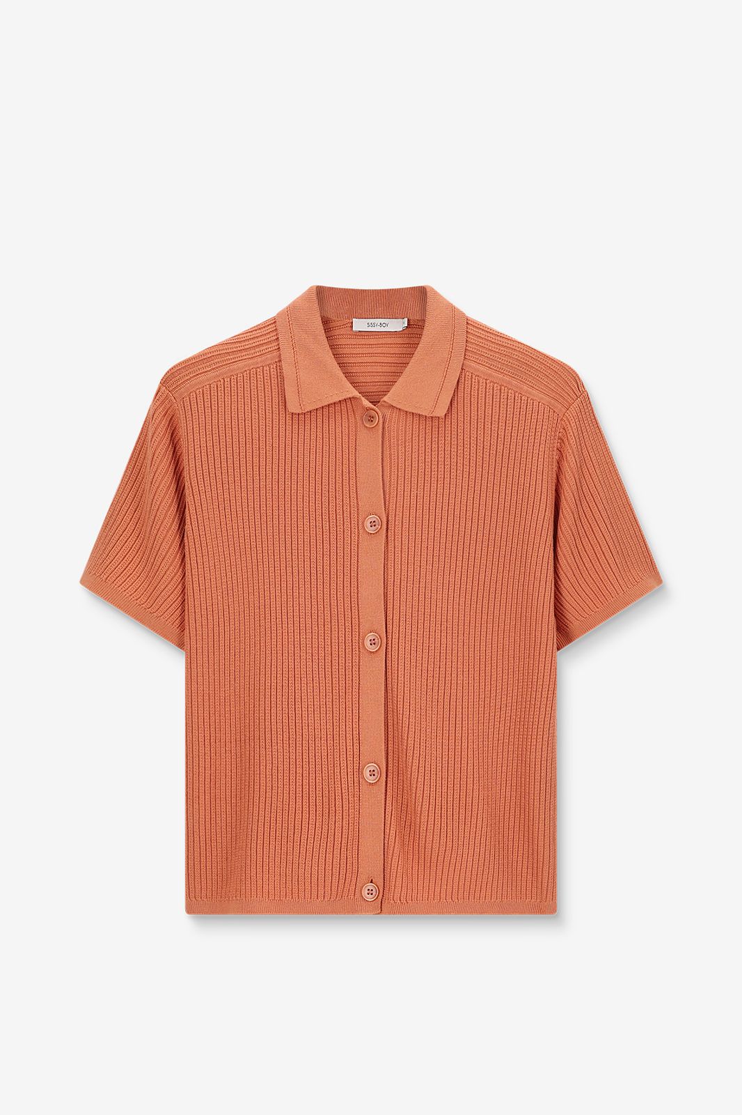 Kurzarmpullover - orange