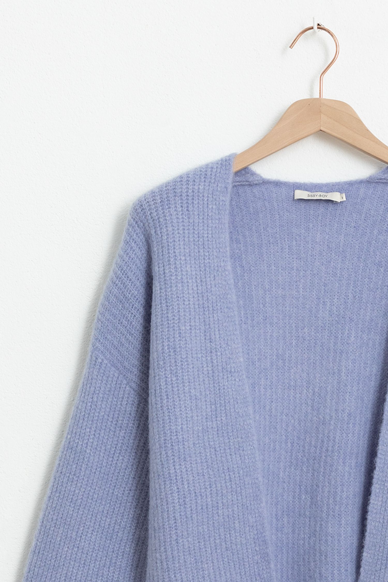 vest lichtblauw dames