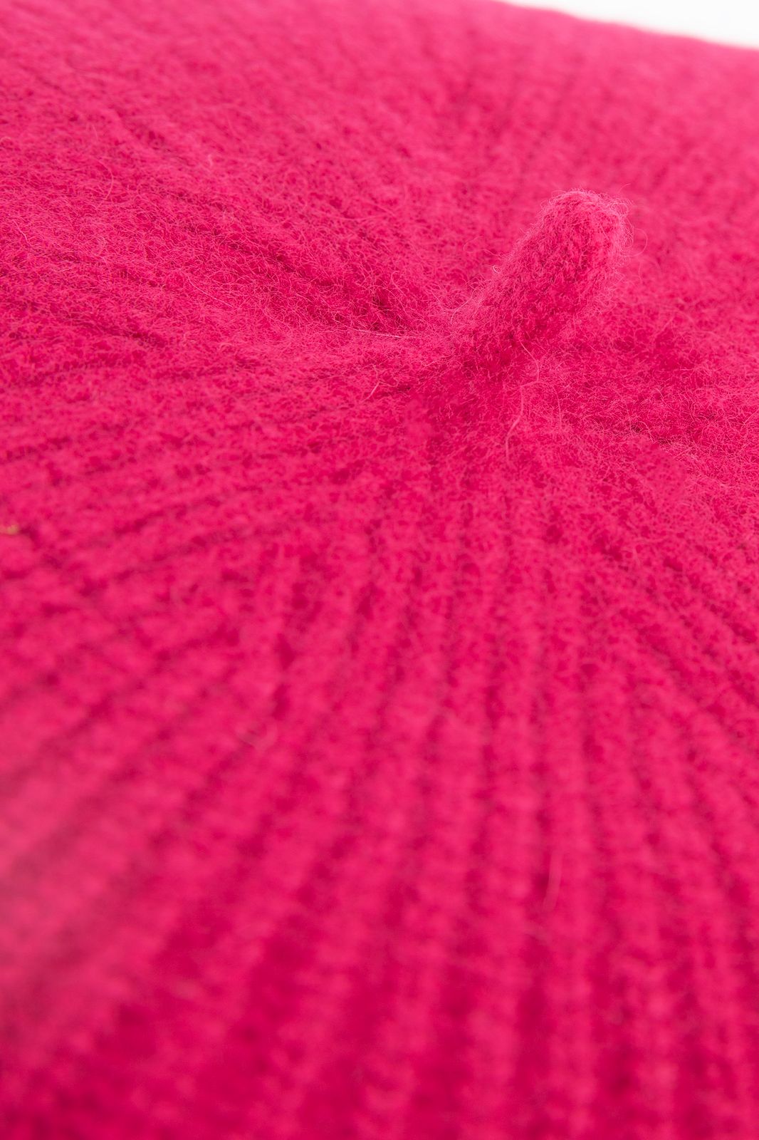 Baskenmütze aus Wolle - rosa
