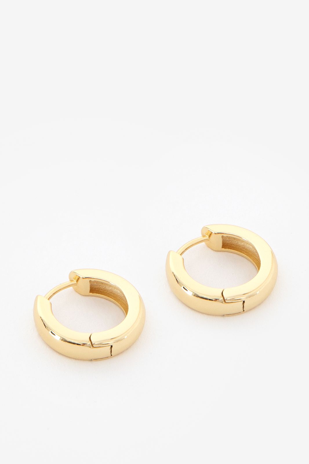 Gold plated chunky hoops