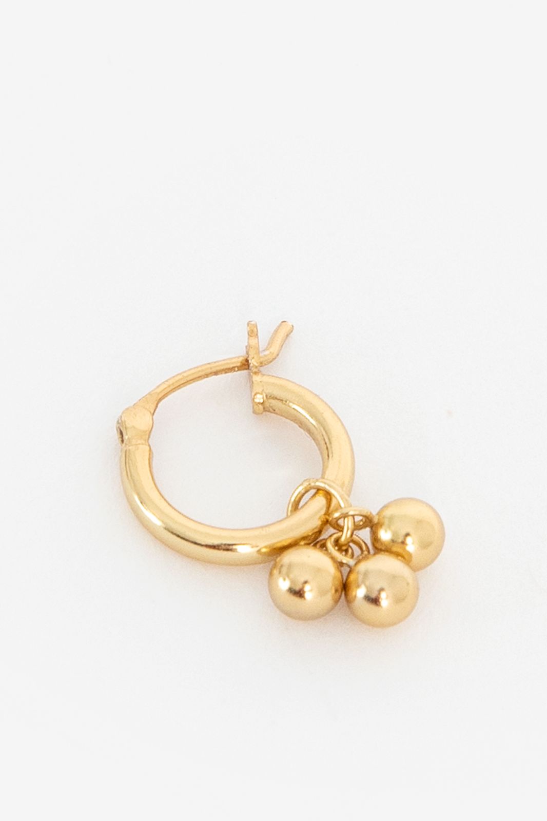 Gold plated oorbellen met hangertje - Dames | Sissy-Boy