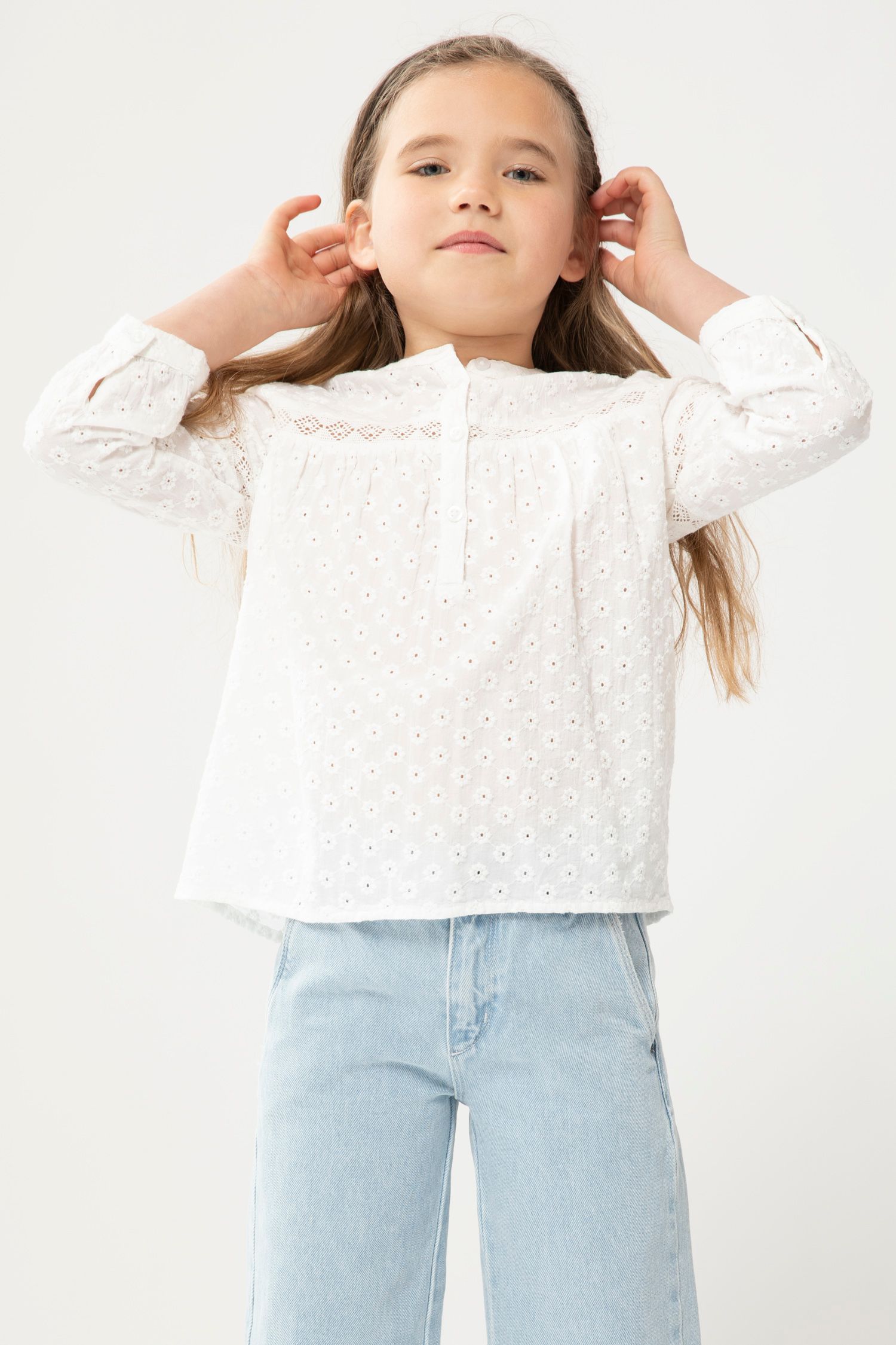 Blouse avec broderie online anglaise