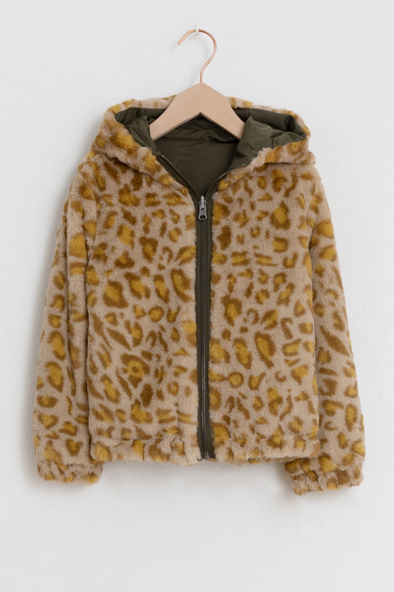 Manteau best sale leopard fille