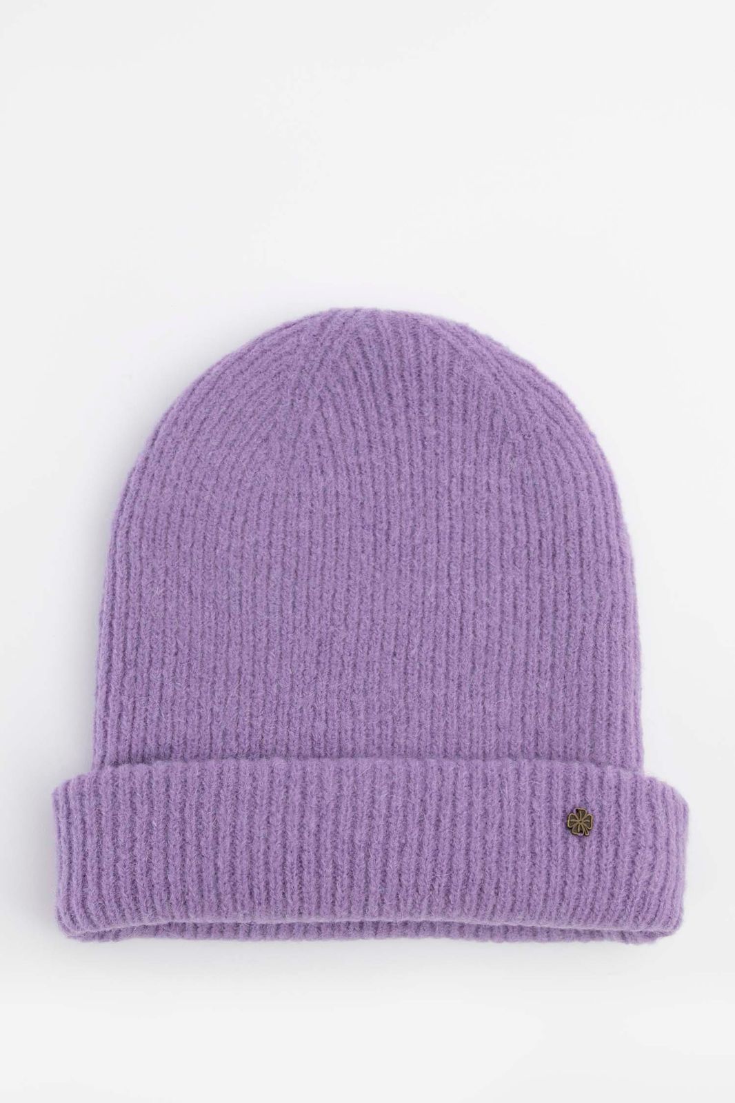 Bonnet tricoté - violet
