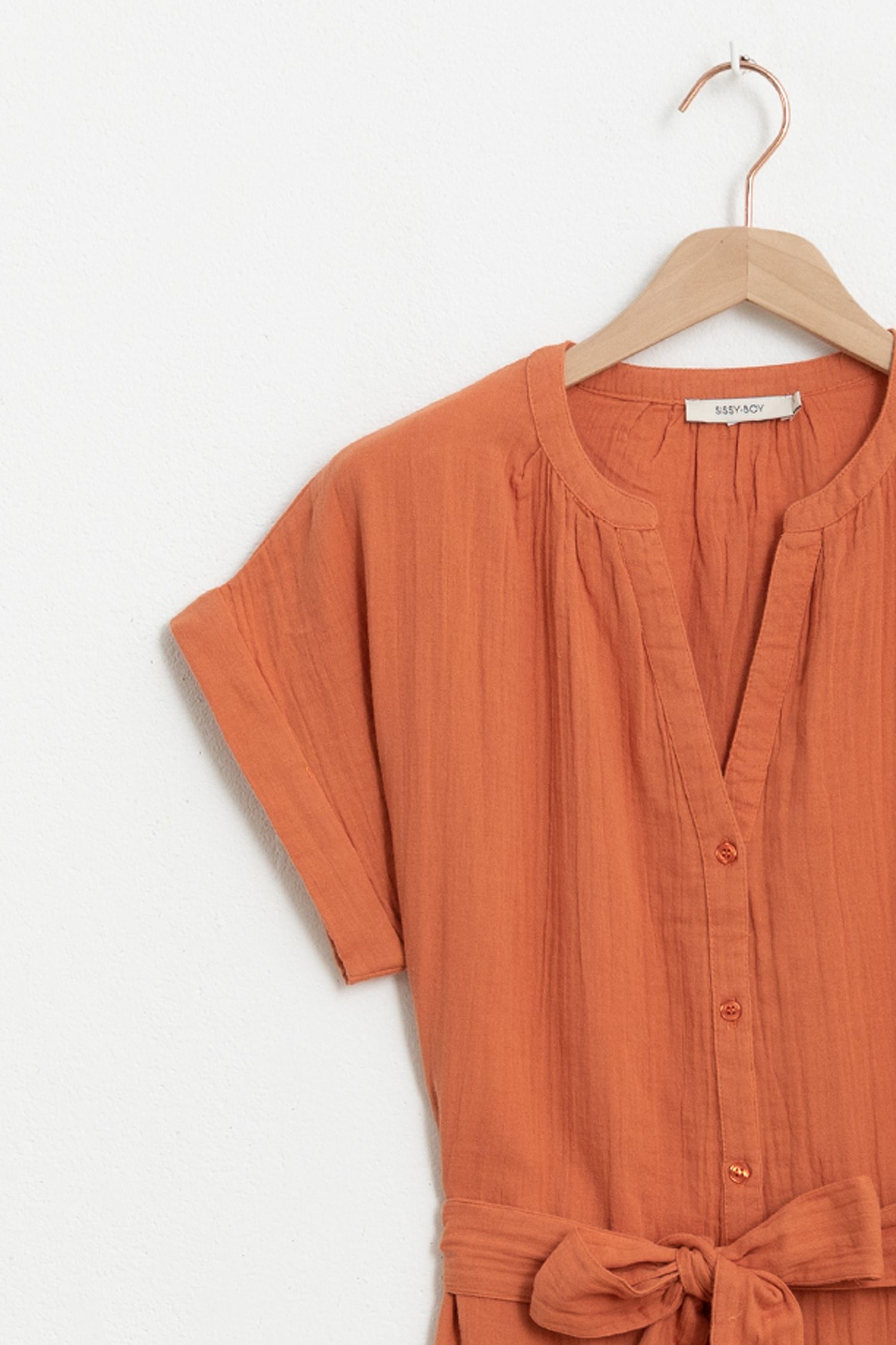 robe mousseline orange