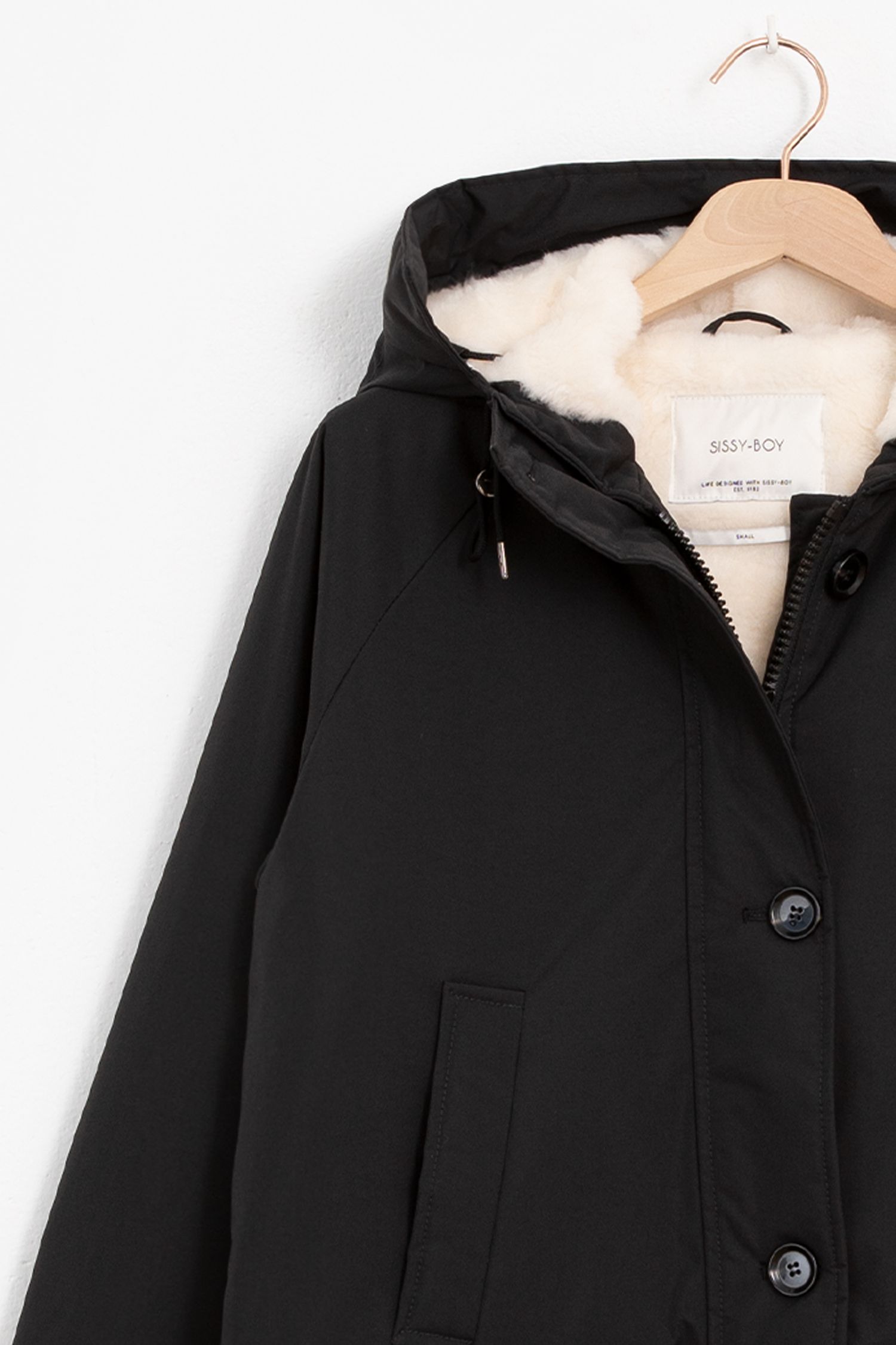 Parka courte noir