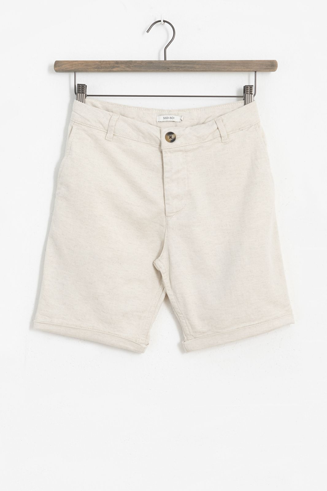 Chino-Shorts aus Baumwolle - beige