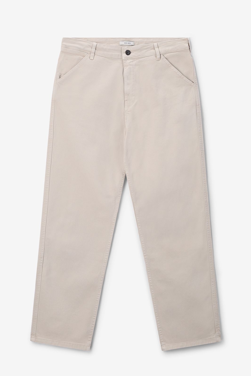 Chino mit mittelhoher Taille - beige