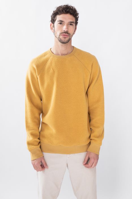 Raglan-Sweater aus Fleece gelb