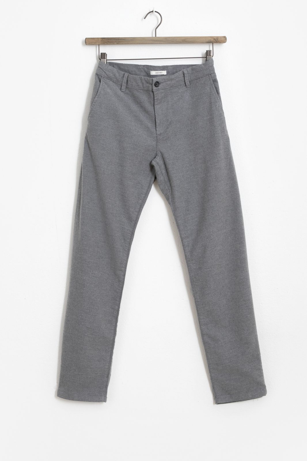 Baumwoll-Chino - grau