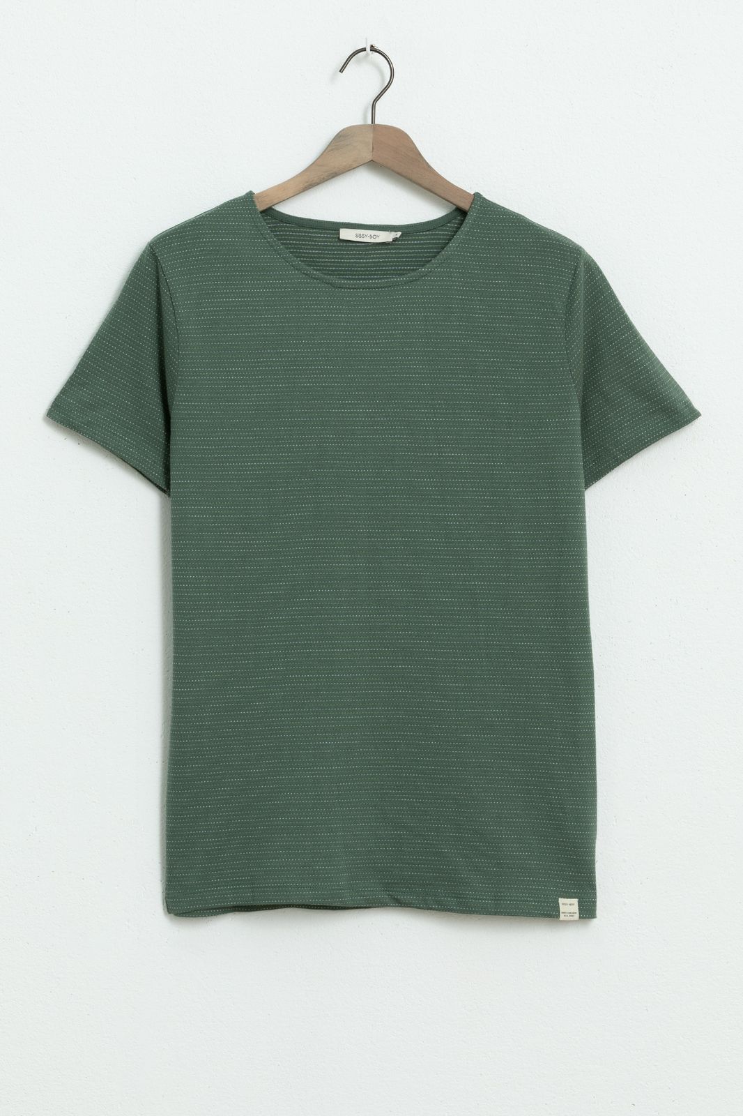 Gepunktetes T-Shirt - grün