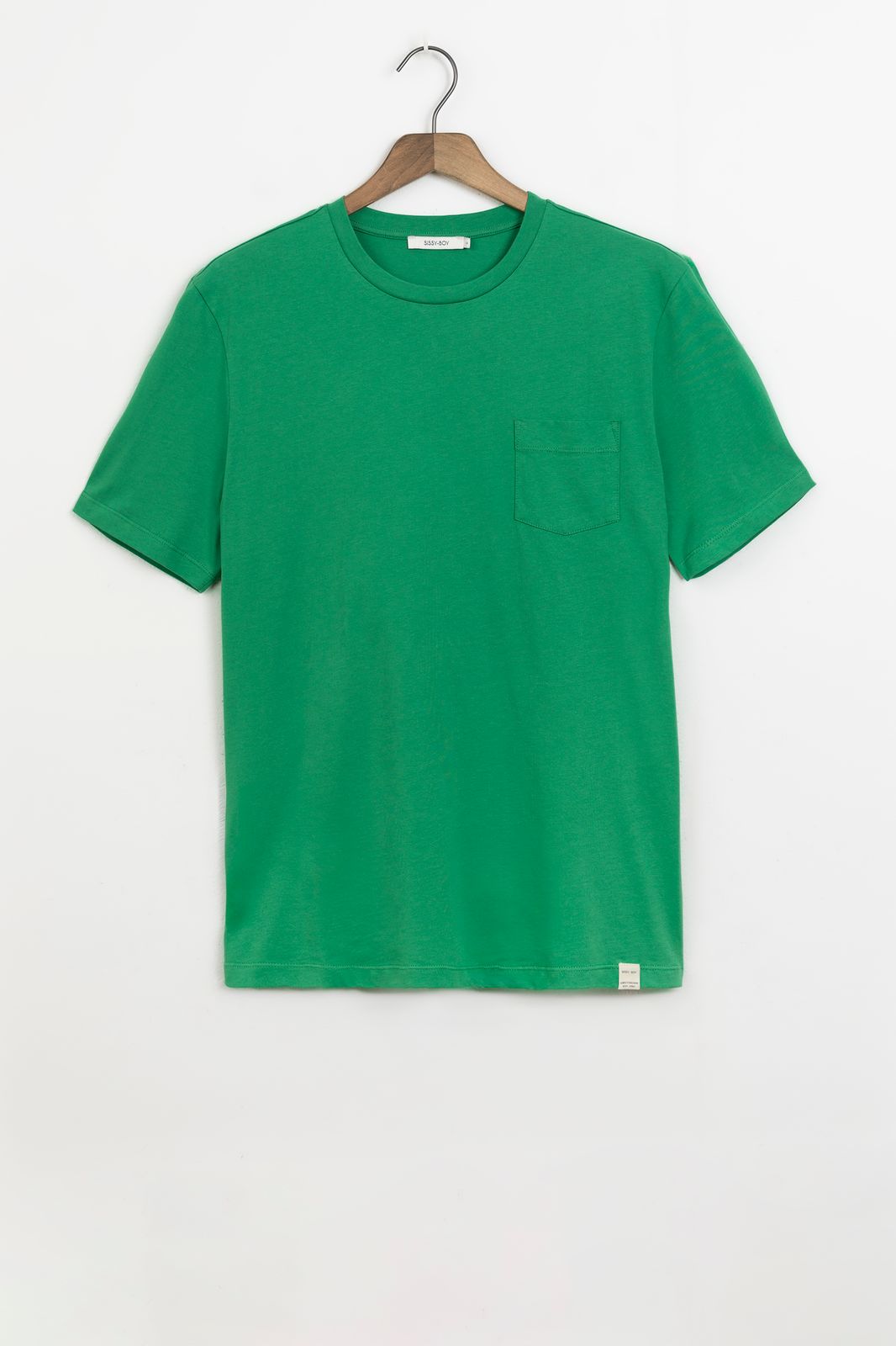 T-Shirt mit Brusttasche - grün