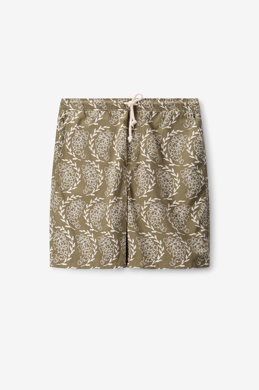 Gemusterte Shorts - grün