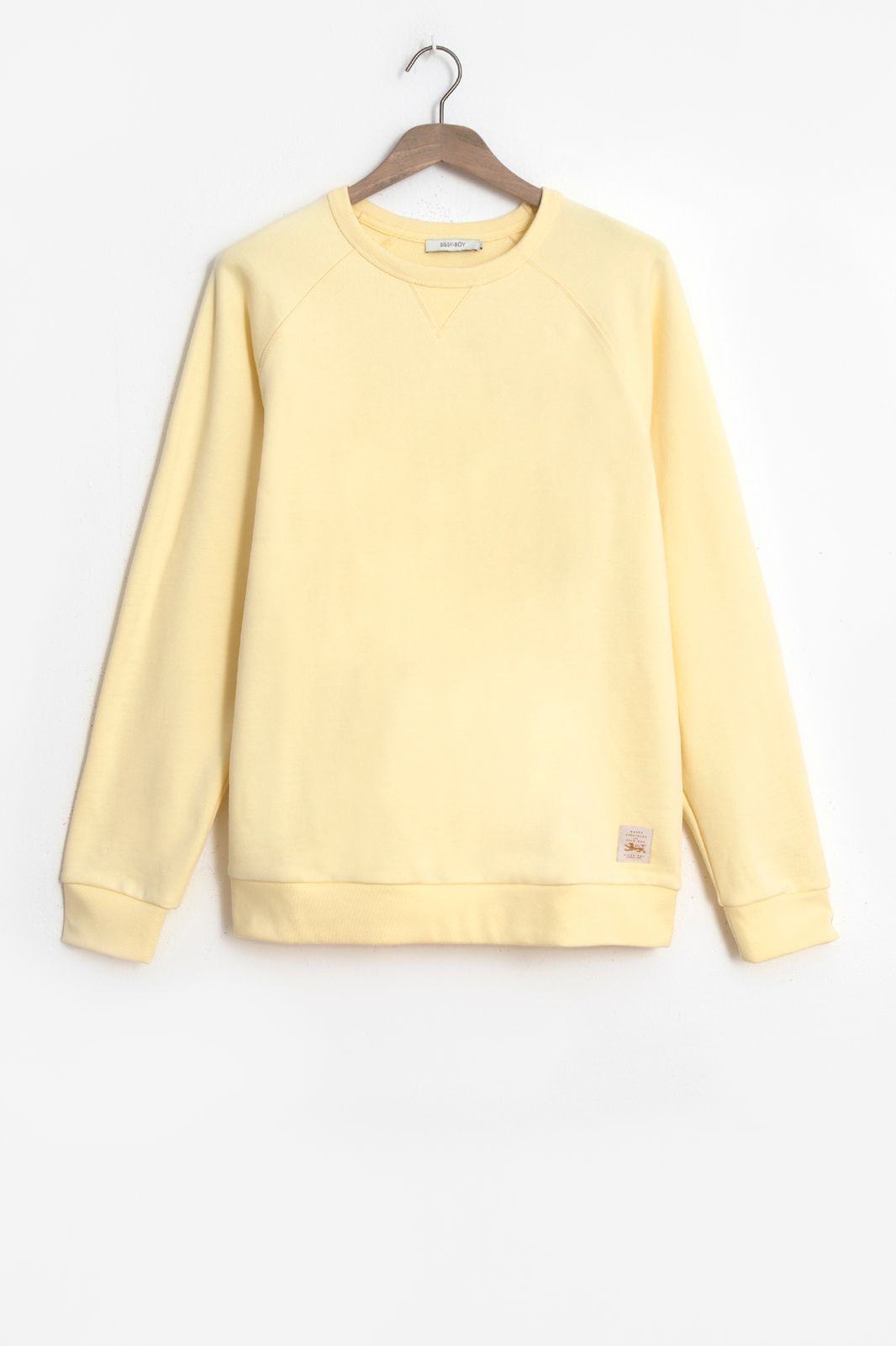 Raglan-Sweater aus Baumwolle- hellgelb