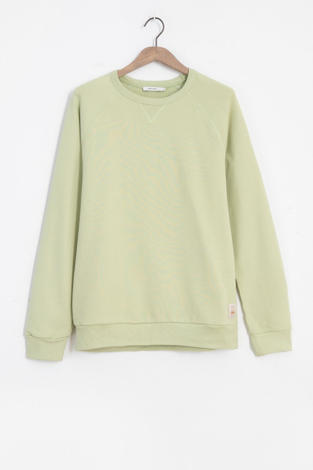 Raglan-Sweater aus Baumwolle- hellgrün