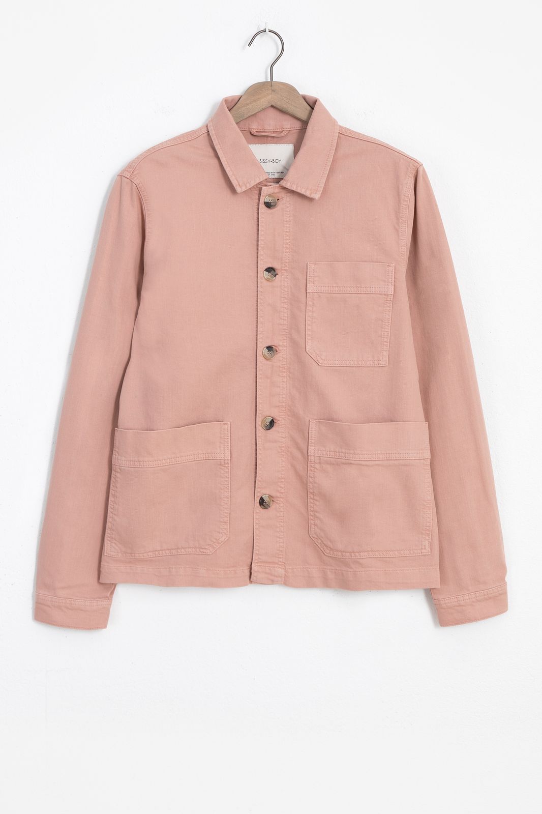 Worker-Jacke aus Baumwolle - rosa