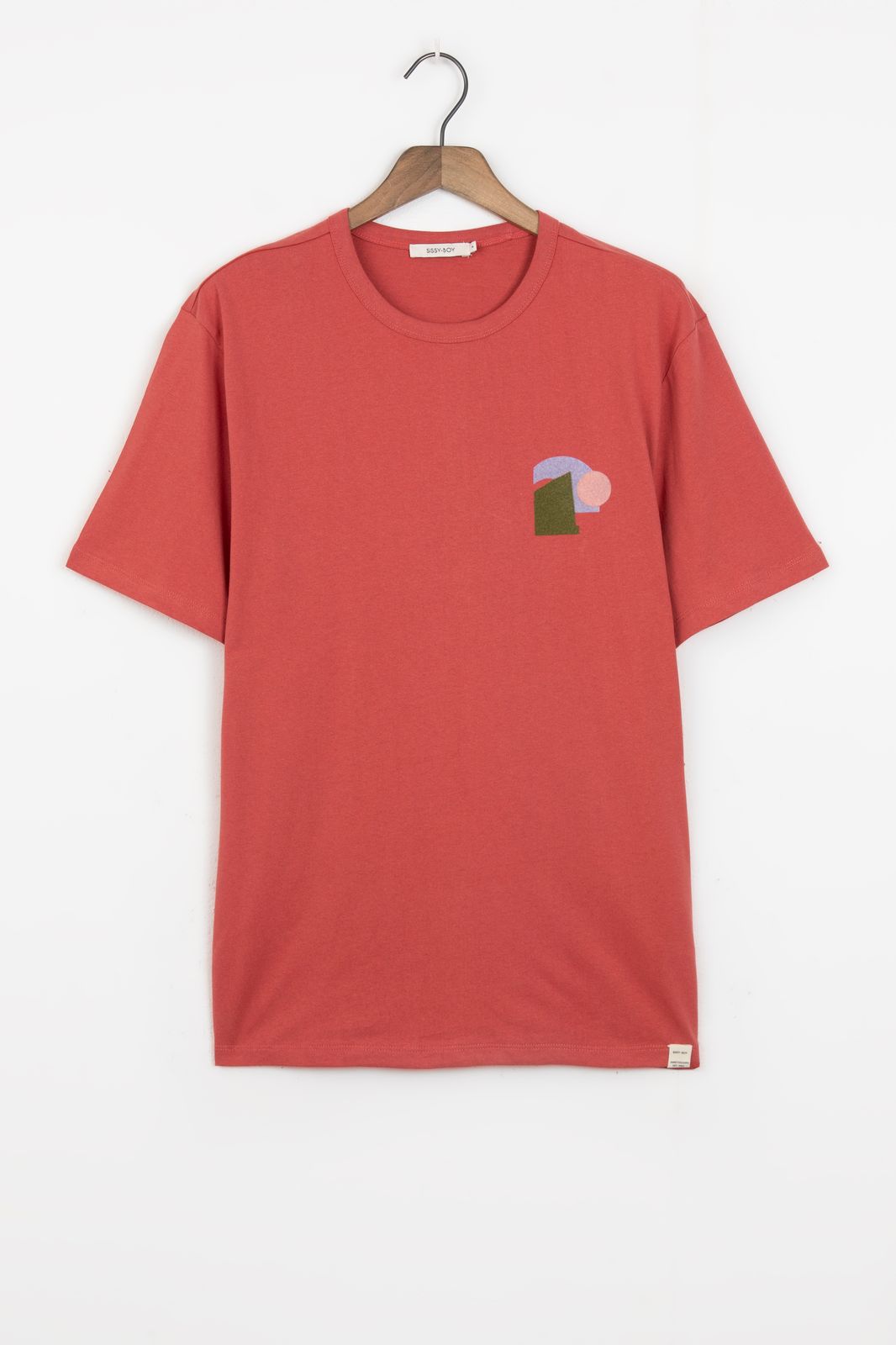 T-Shirt mit Artwork - rot