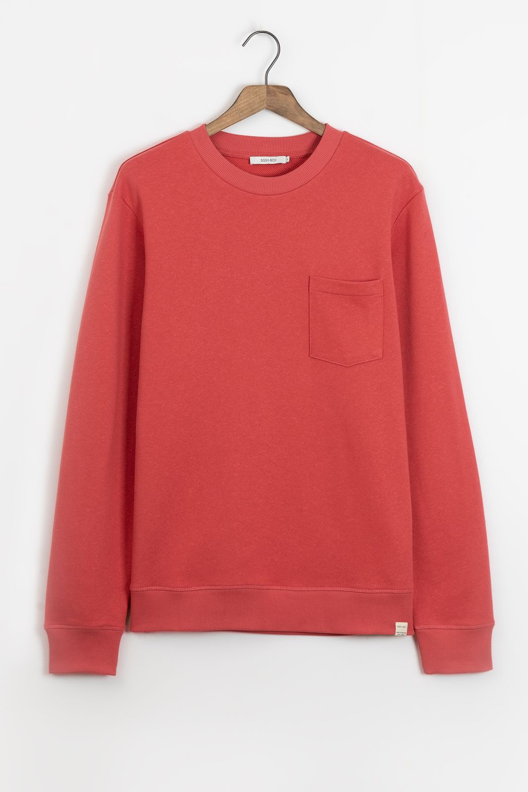 Sweater mit Brusttasche - rot