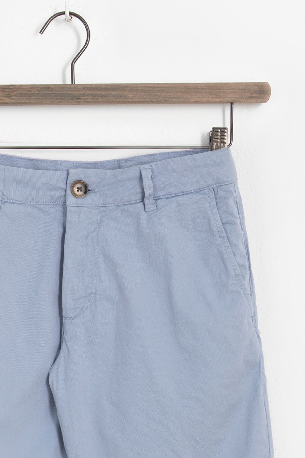 Chino-Shorts aus Baumwolle - hellblau