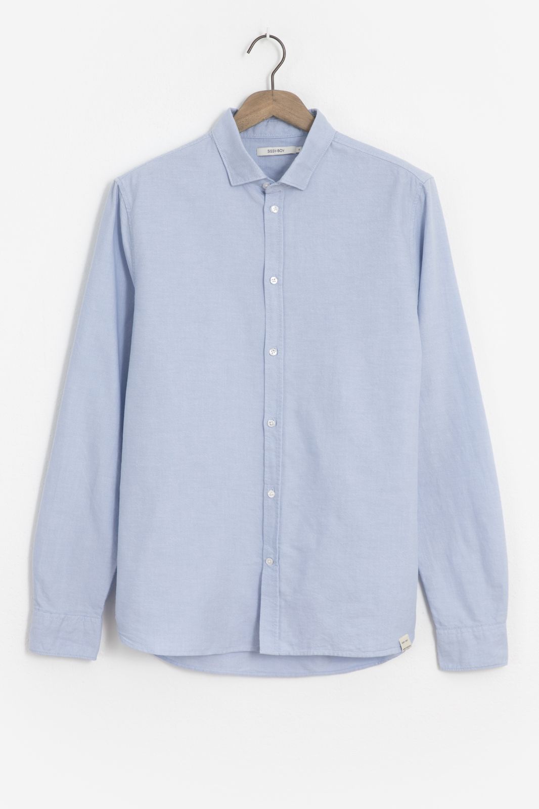Oxford-Hemd aus Baumwolle - hellblau