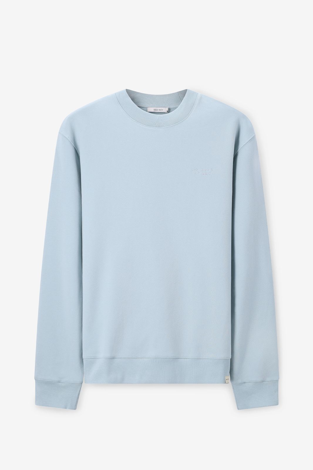 Sweater mit Artwork-Print - hellblau